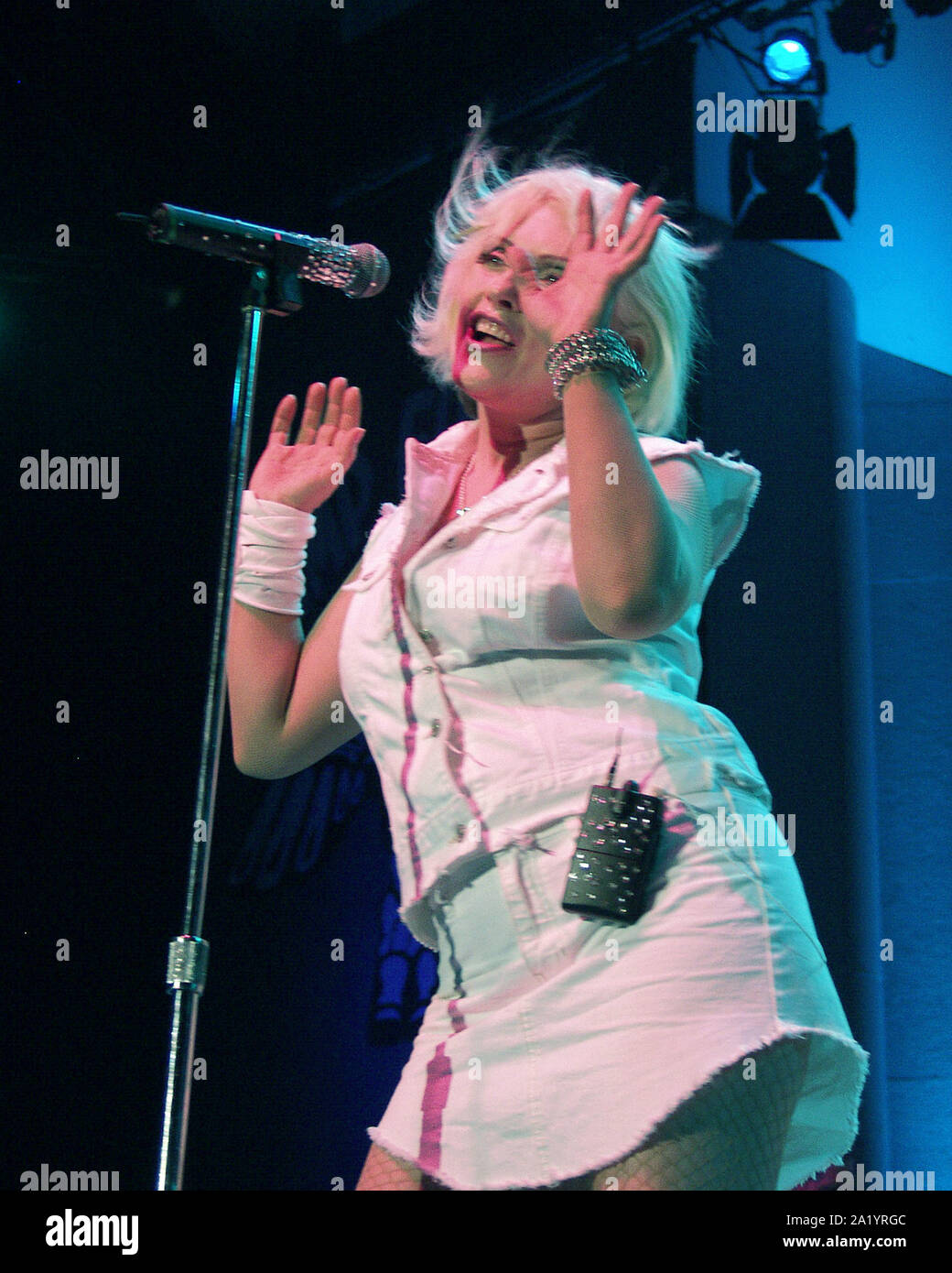 AUGUST 20: Debbie Harry of Blondie performs at Chastain Park Amphitheatre in Atlanta, Georgia on August 20, 2002. CREDIT: Chris McKay / MediaPunch Stock Photo