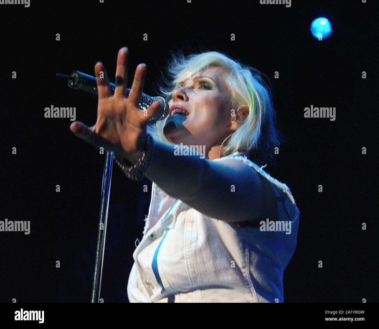 AUGUST 20: Debbie Harry of Blondie performs at Chastain Park Amphitheatre in Atlanta, Georgia on August 20, 2002. CREDIT: Chris McKay / MediaPunch Stock Photo