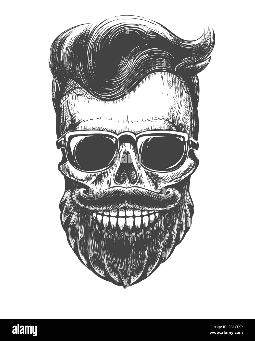 Share 78+ skull beard tattoo latest - thtantai2