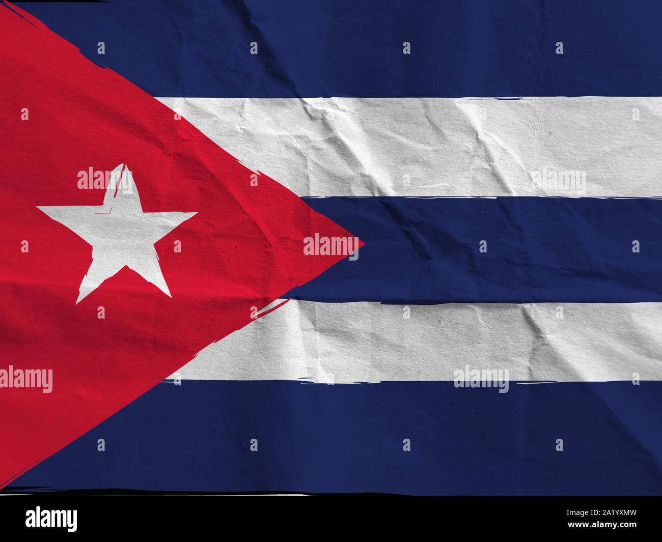 abstract CUBA flag or banner Stock Photo