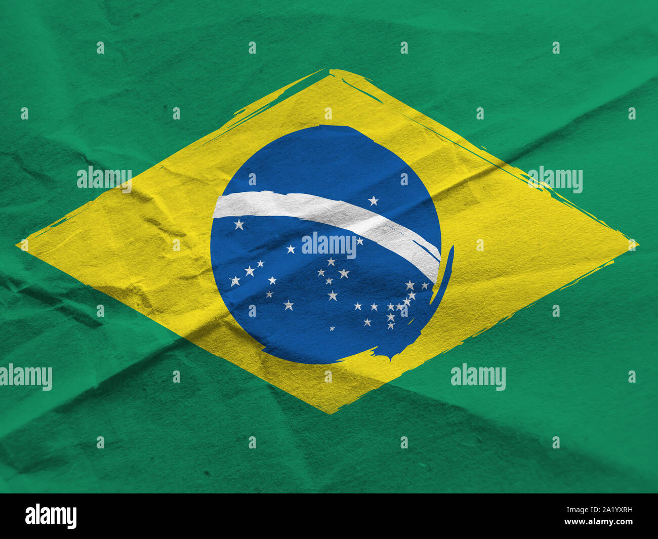 abstract BRAZILIAN flag or banner Stock Photo Alamy