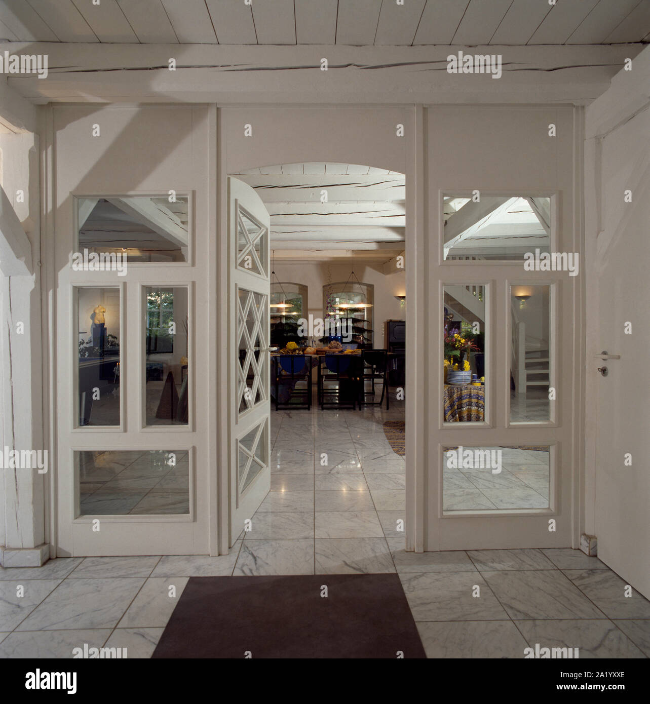 Front door and hallway from outside hires stock photography and images