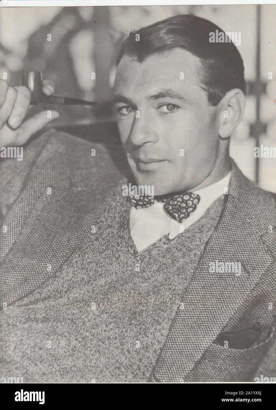 Gary Cooper (1901-1961),American film actor, Academy Award winner Best Actor for Sergeant York, High Noon. Stock Photo