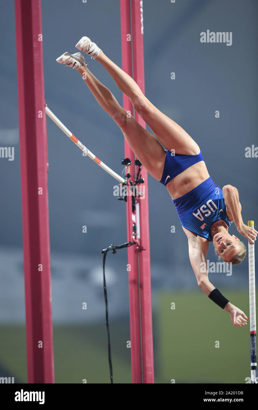 Katie Nageotte (USA). Pole Vault Women finals. IAAF World Athletics