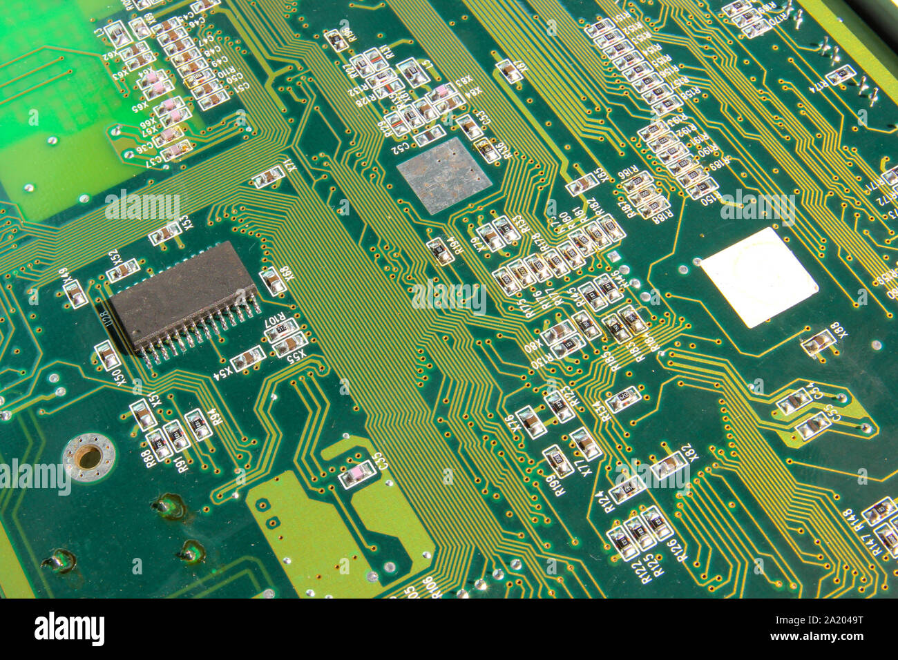 Electronic circuit board part of electronic machine component concept