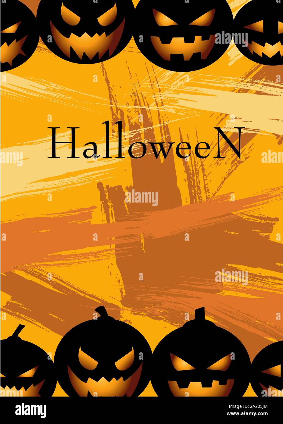 Halloween Background vector illustration Stock Vector Image & Art - Alamy