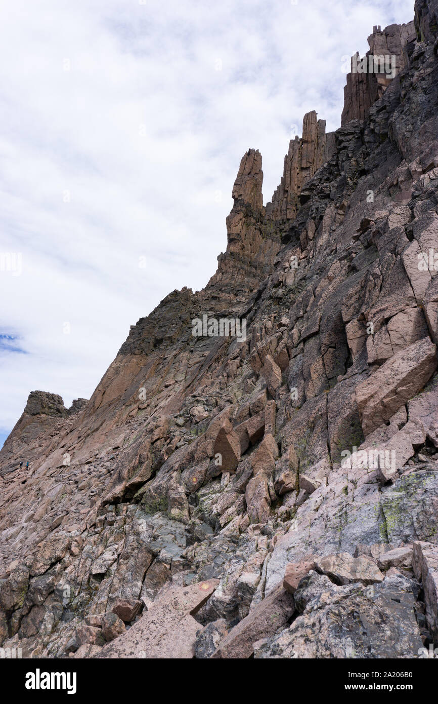 Beautiful stone towers out west in Colorado Alpine Stock Photo