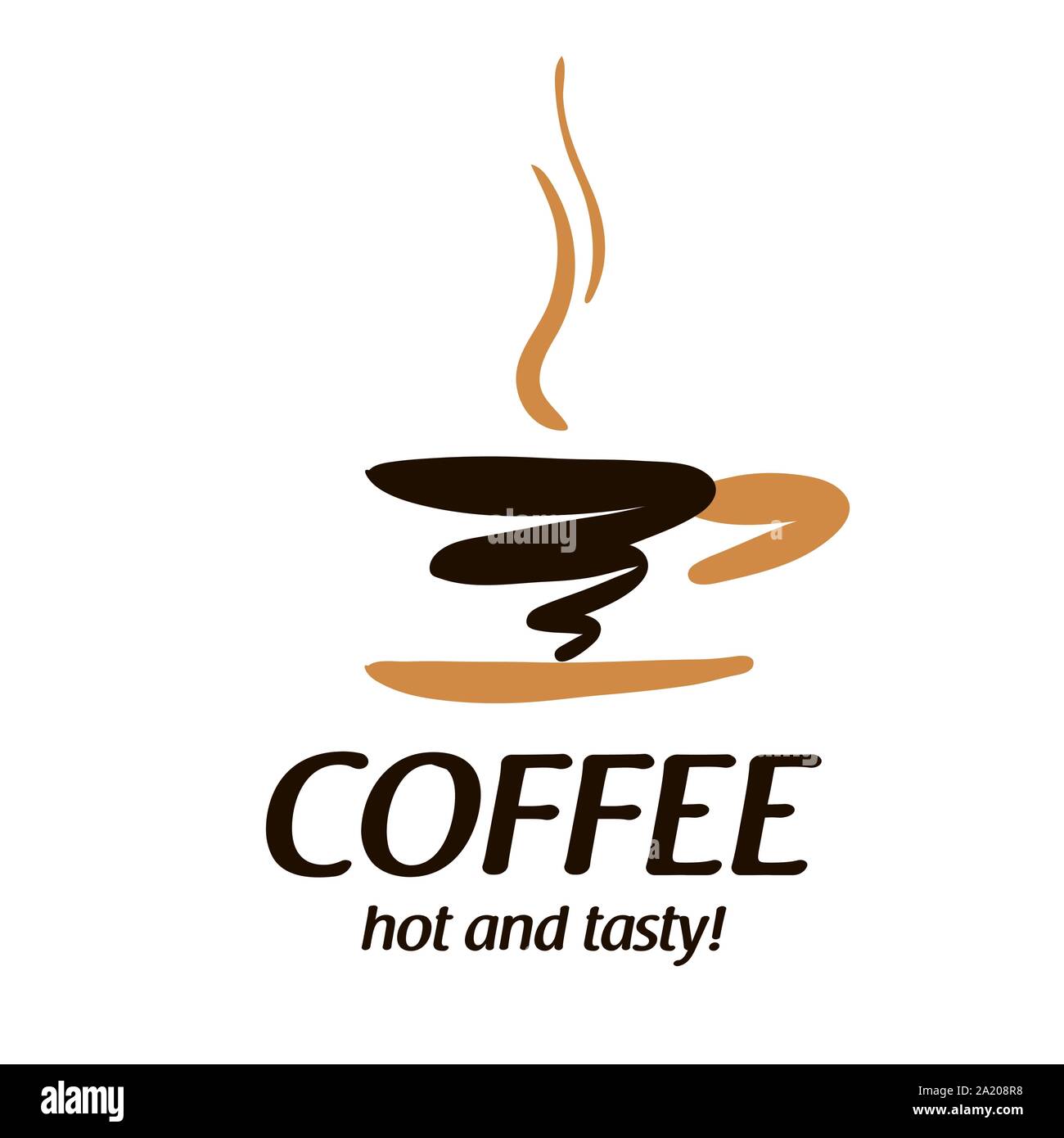 Coffee logo. Vector illustration on white background Stock Vector Image ...
