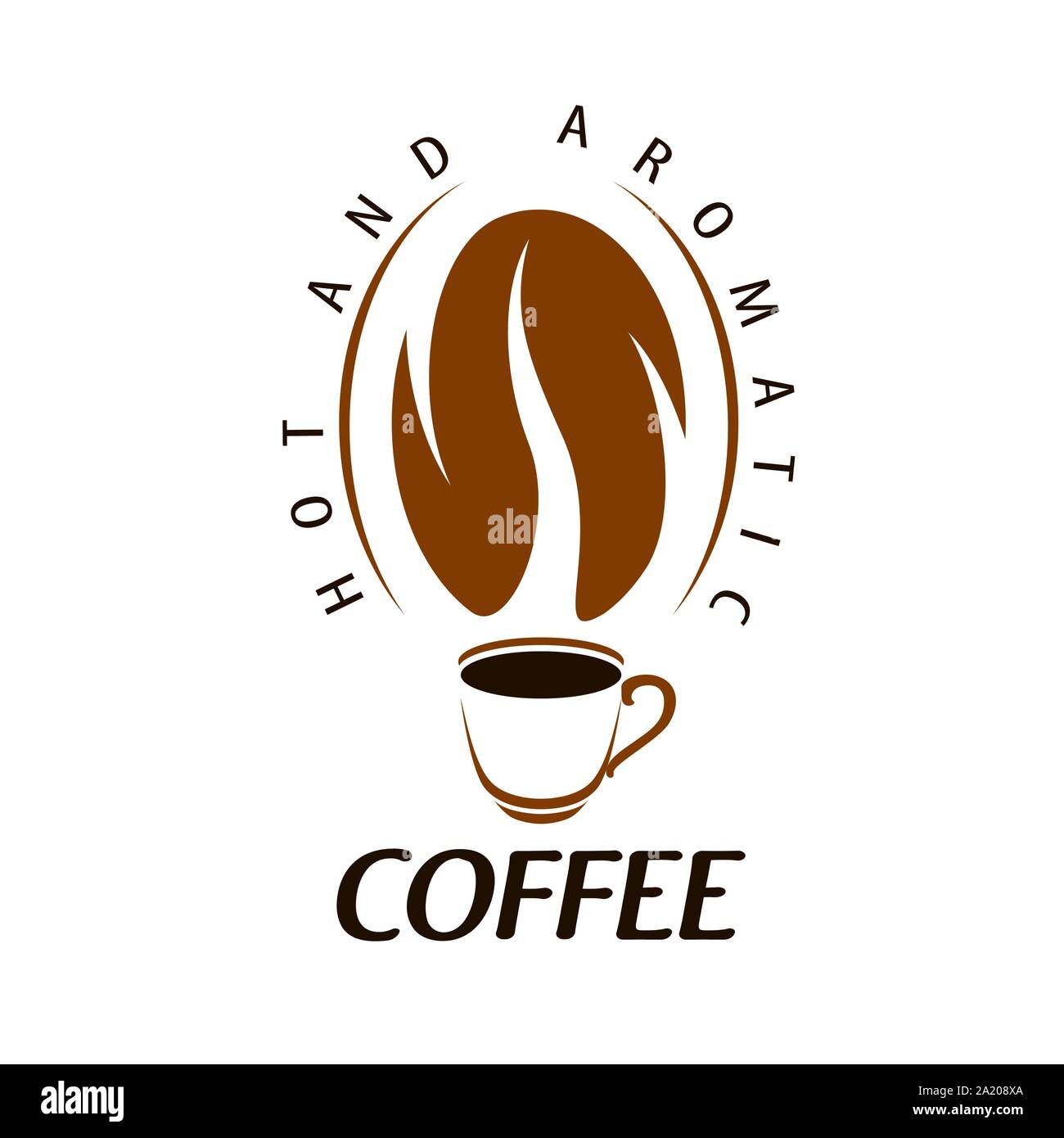 Coffee logo. Vector illustration on white background Stock Vector Image ...