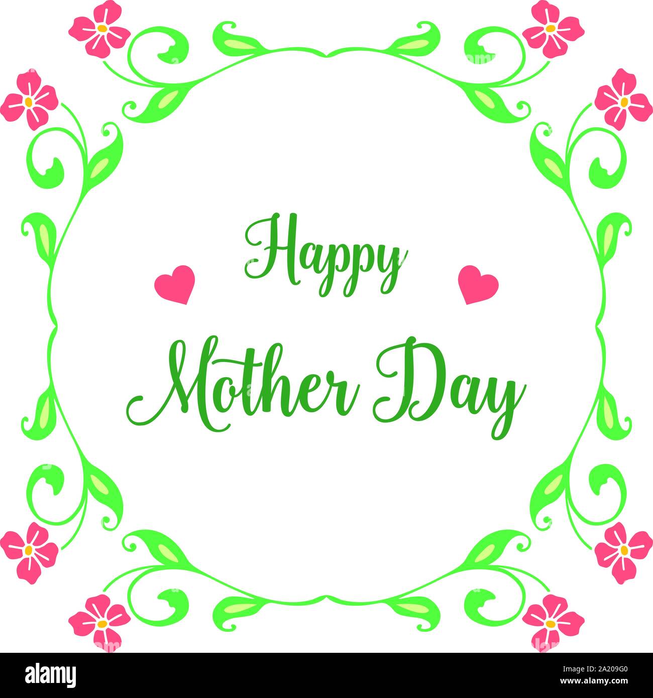 Handwritten lettering happy mother Stock Vector Images - Alamy