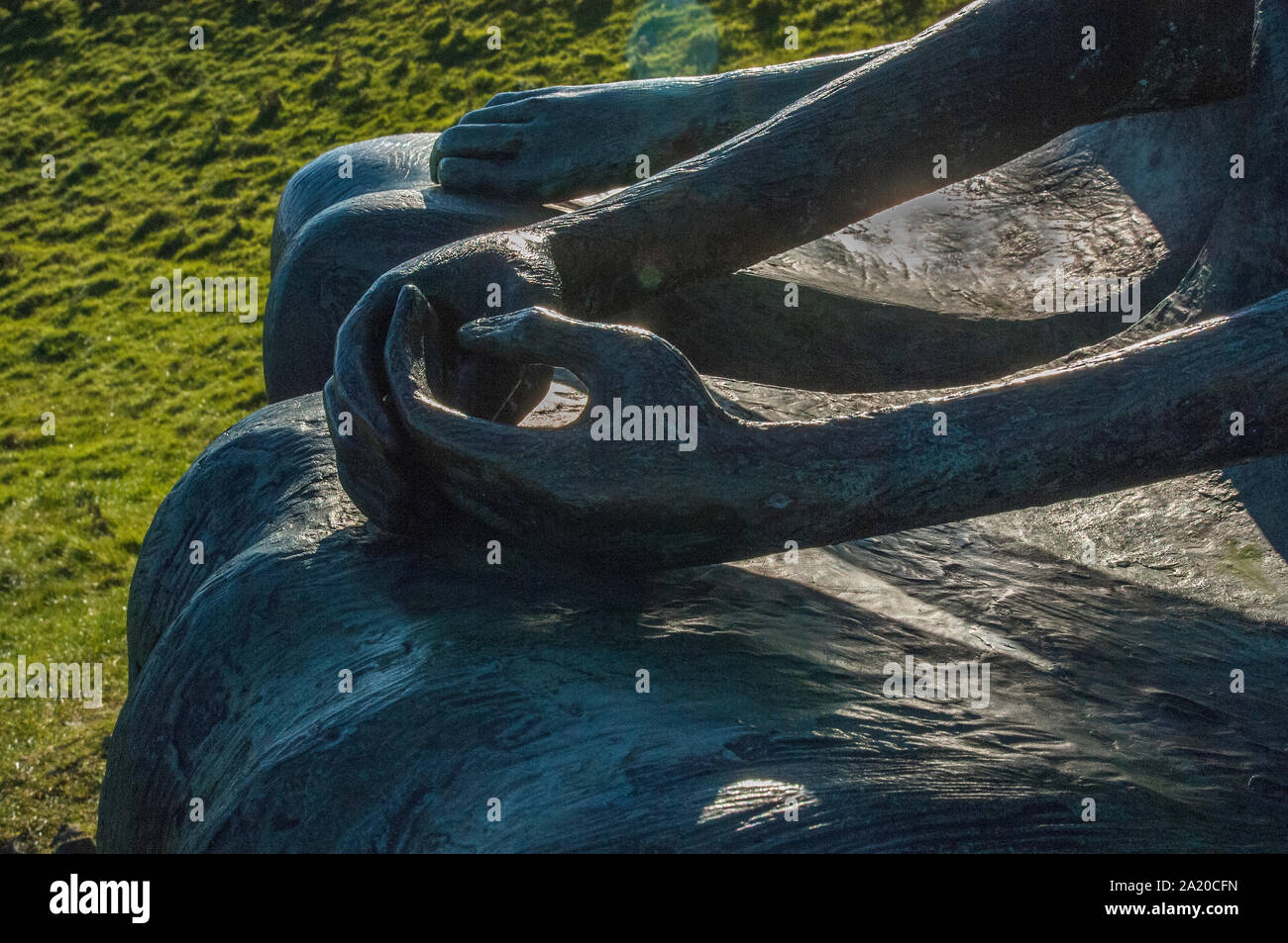 The King and Queen, statue details, Glenkiln Statues, Glenkiln