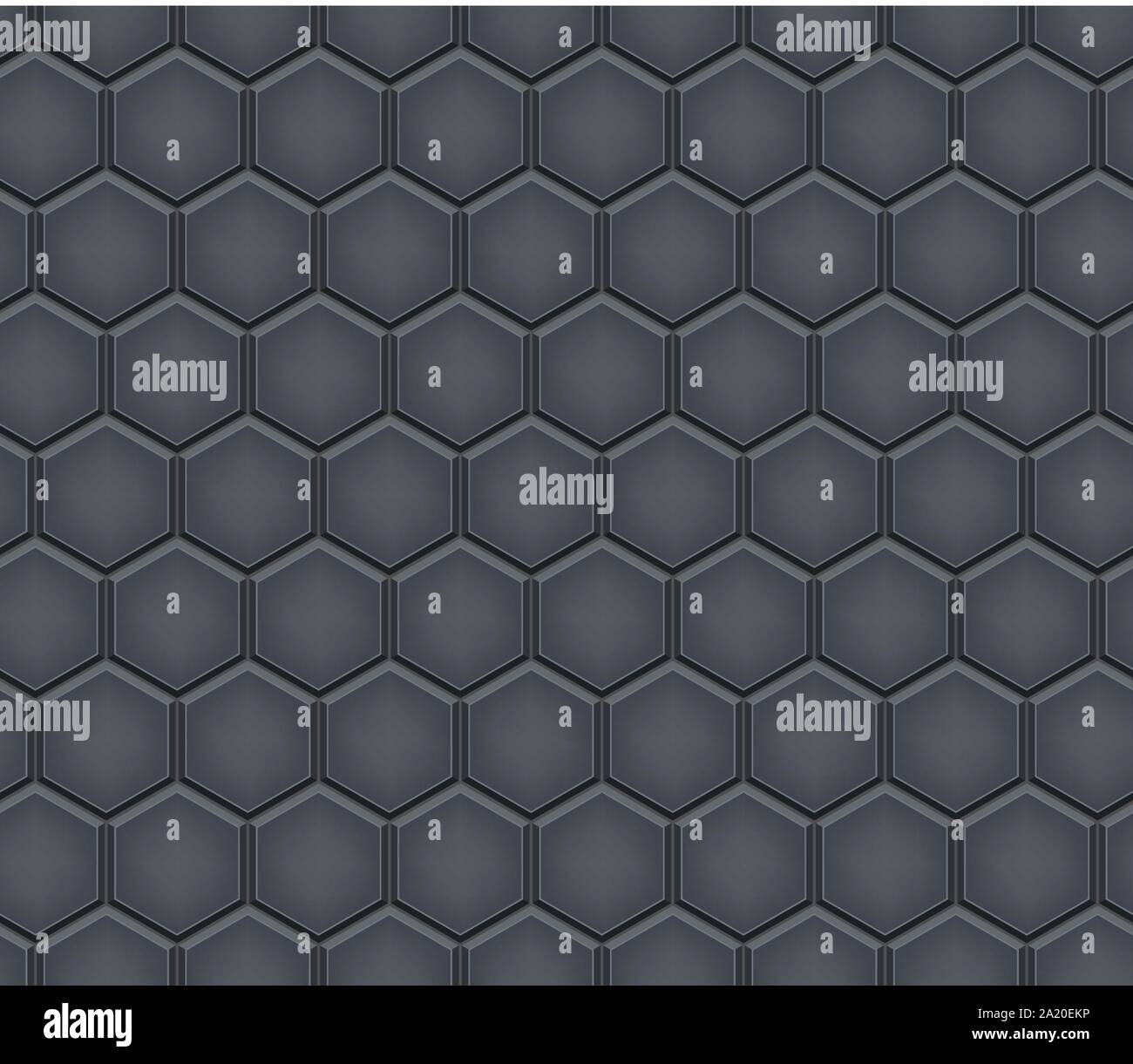 Seamless pattern of hex cobblestone pavement Stock Vector