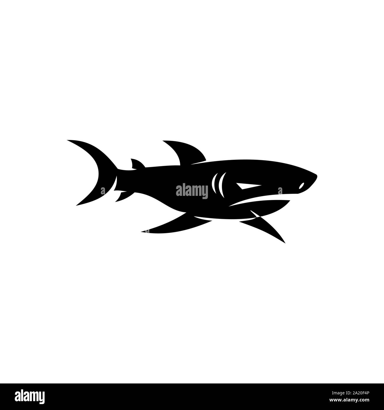 Shark logo design vector isolated Template Stock Vector Image & Art - Alamy