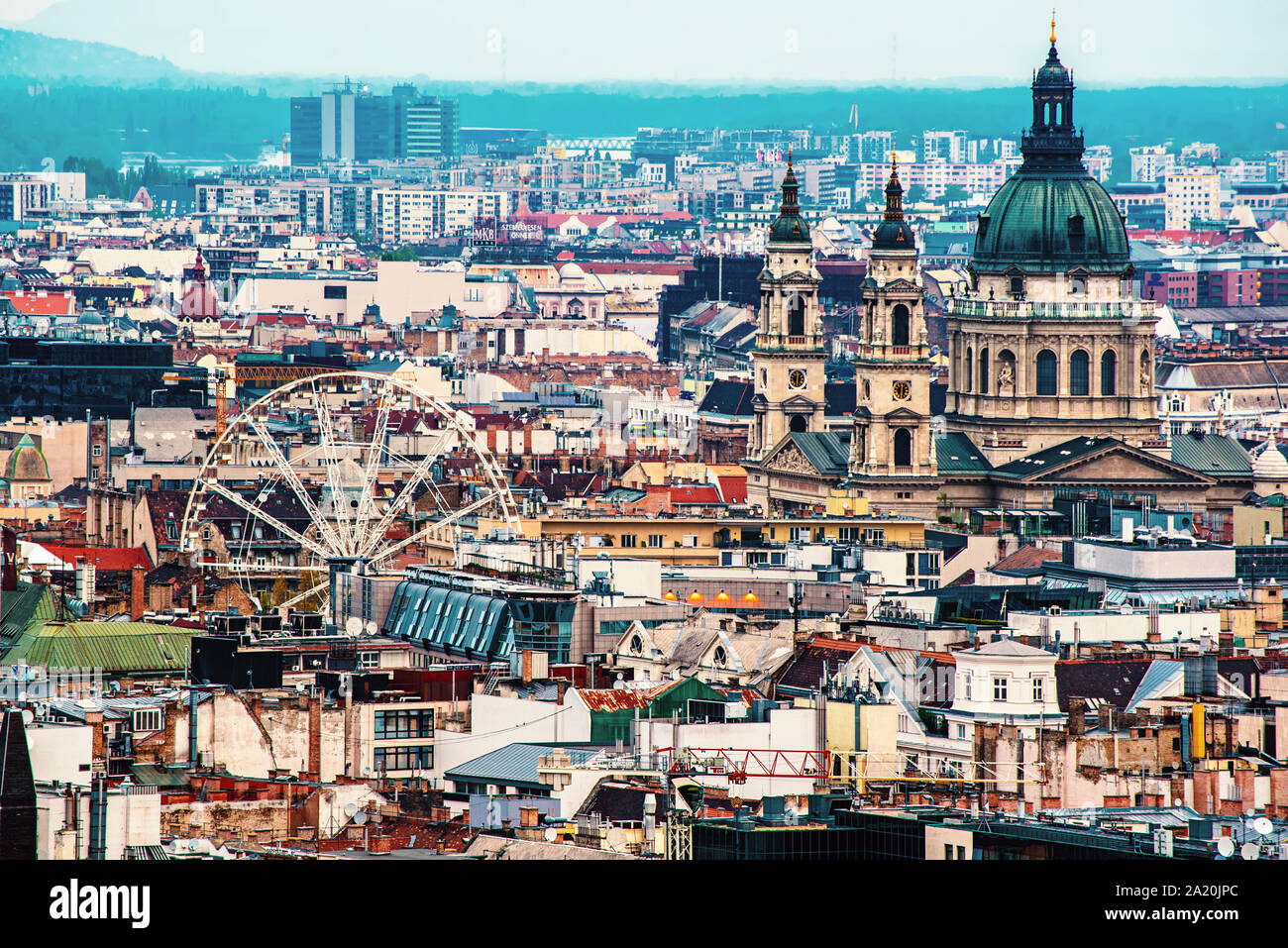 Budapest ferris wheel sunset hi-res stock photography and images - Alamy