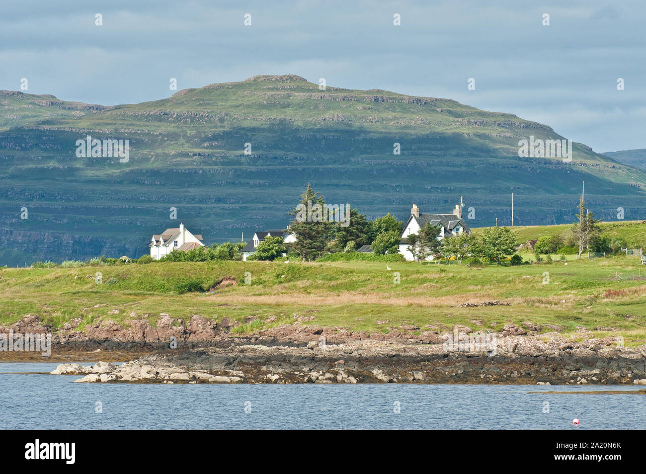 Coastal landscape in south-west Mull. Isle of Mull, Scotland Stock Photo