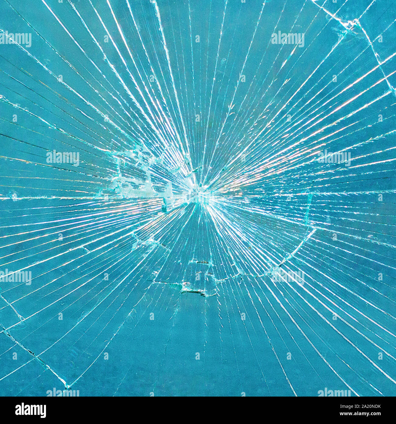 Broken Glass Pane blue window in the mall Stock Photo Alamy