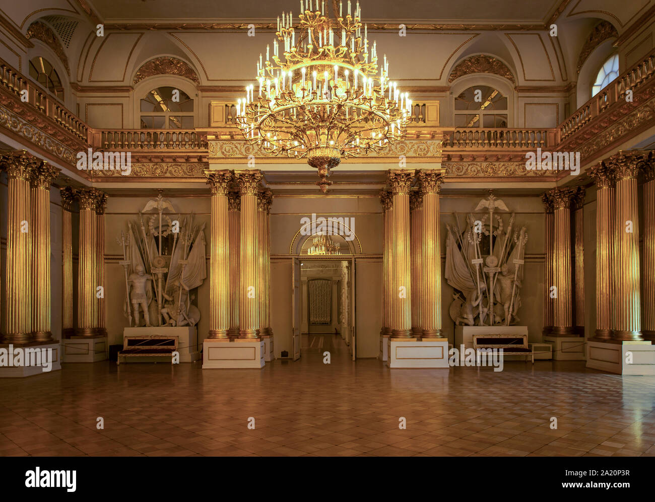 Interior of Hermitage museum in Saint Petersburg, Russia Stock Photo