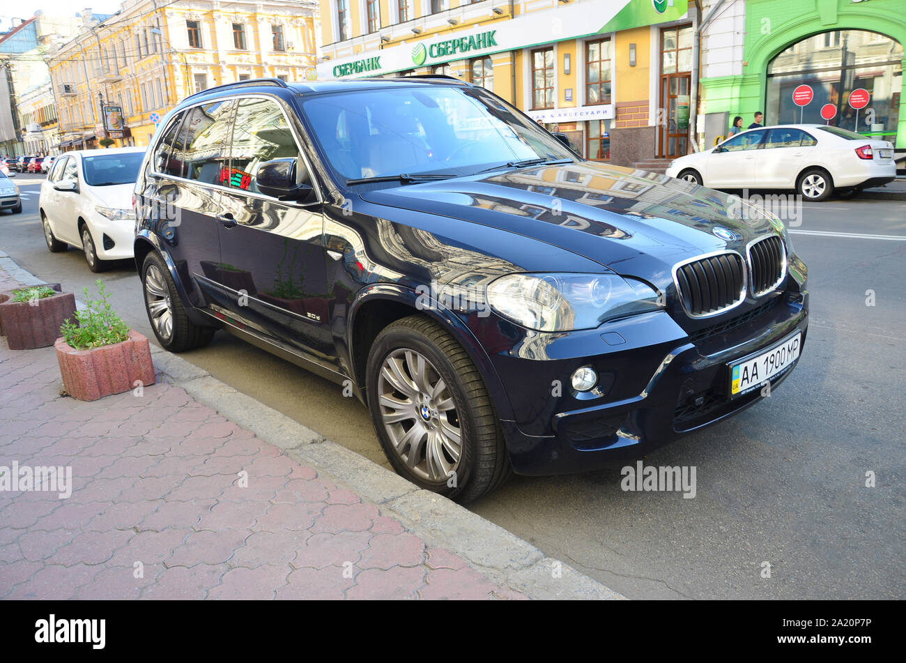 KYIV, UKRAINE - SEPTEMBER 19, 2017: BMW X5 2011 black. Bayerische Motoren  Werke AG BMW is German multinational company which produces automobiles and  Stock Photo - Alamy