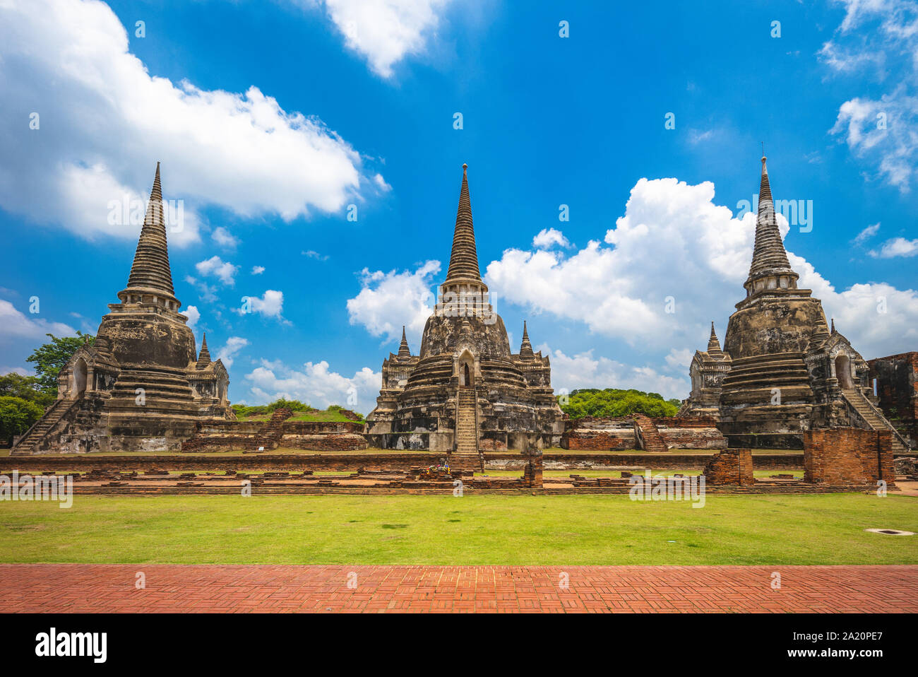 Wat Phra Si Sanphet at ayutthaya, thailand Stock Photo