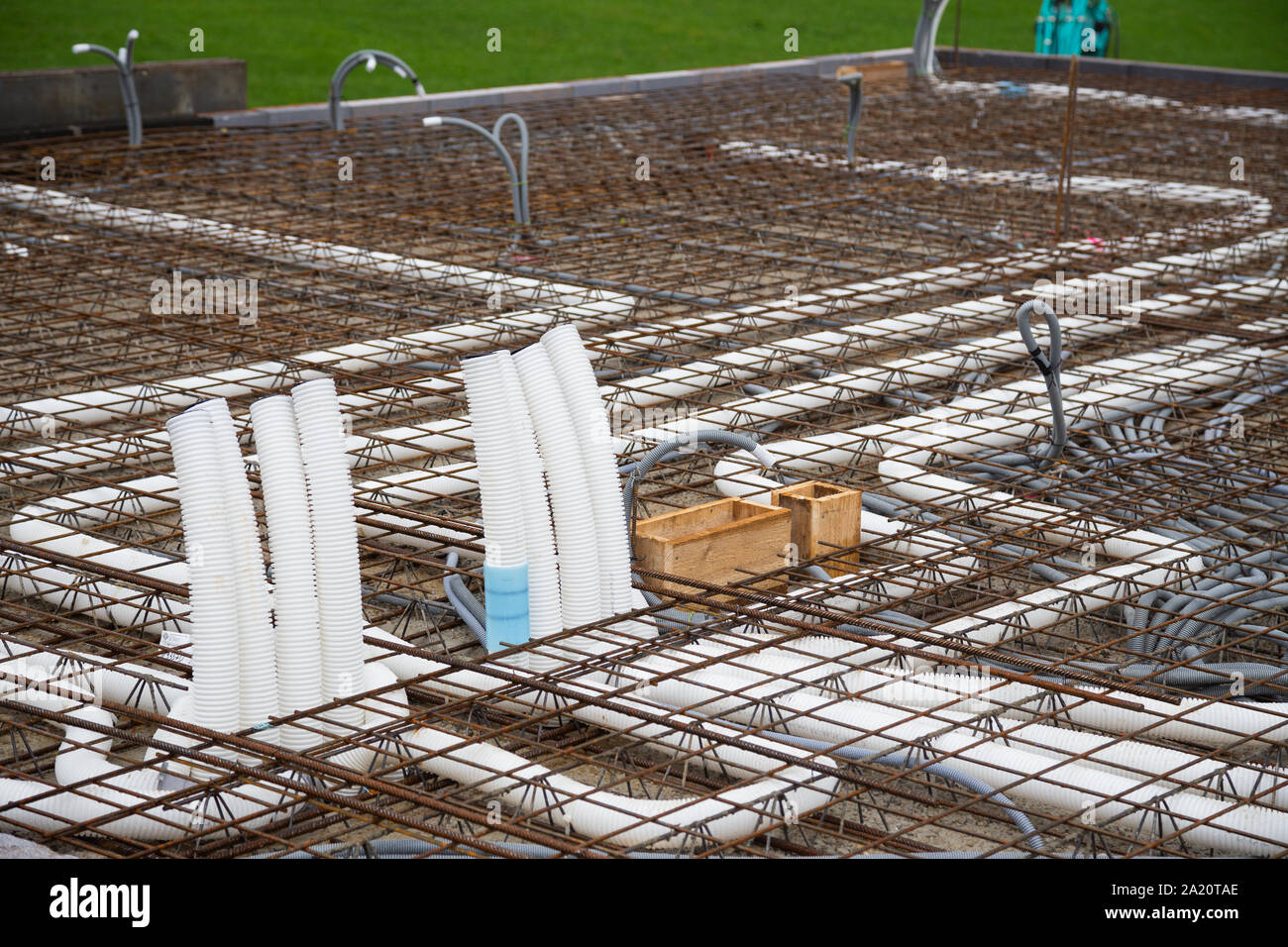 Empty Conduits For Power Suppy And Controlled Domestic Ventilation