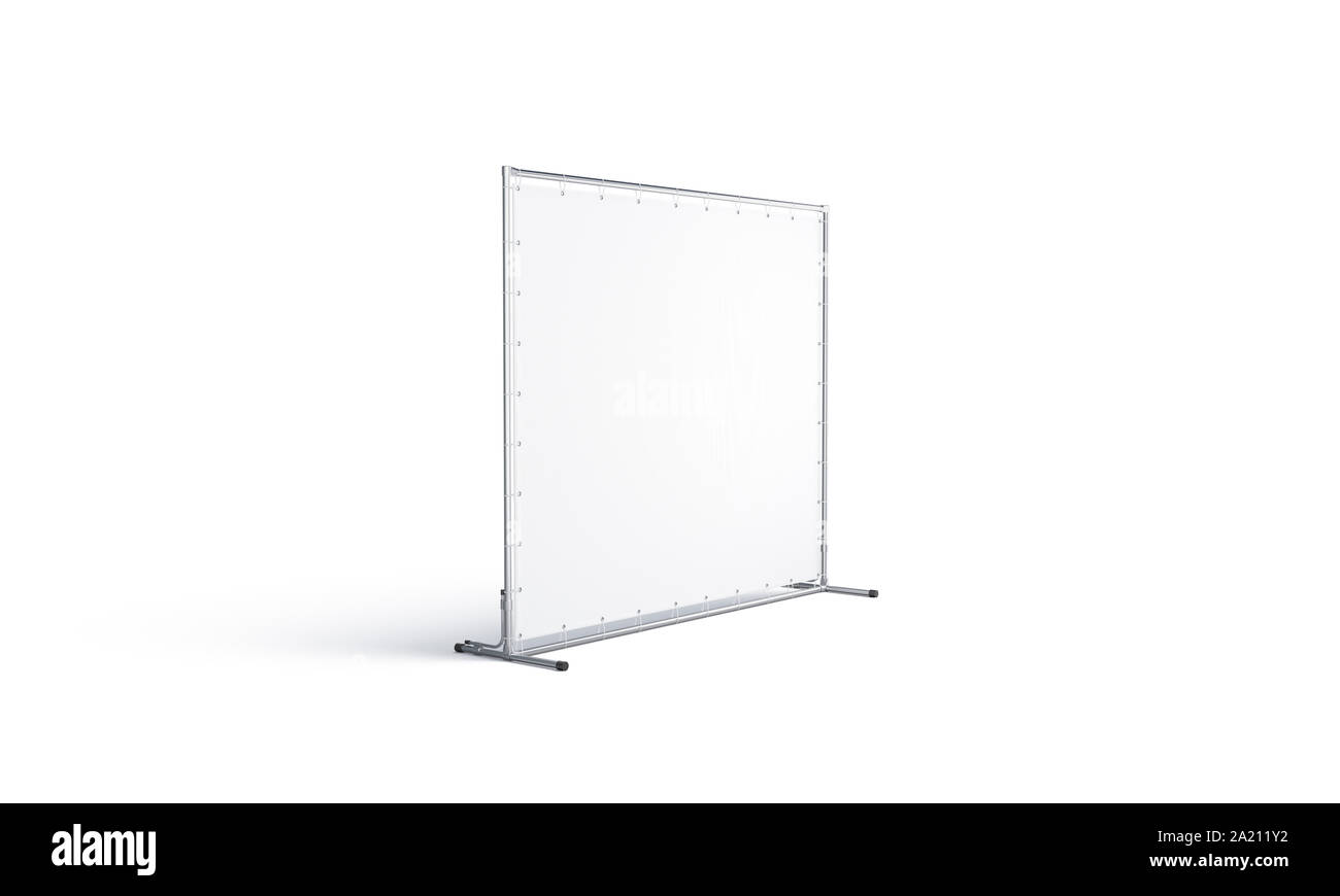 Download Blank White Press Wall Mock Up Isolated Side View Stock Photo Alamy