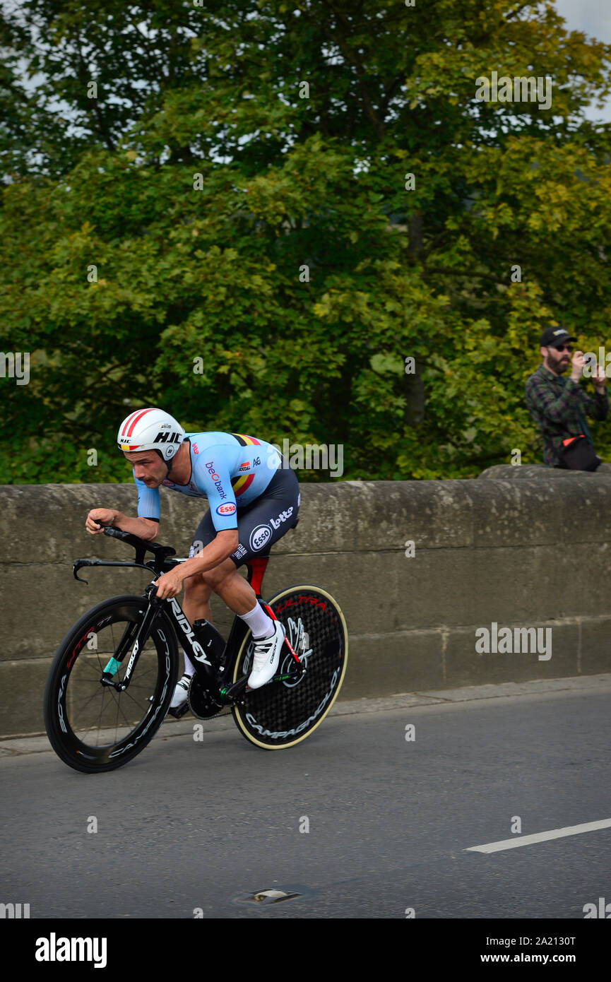 Victor Campenaerts UCI World Cycling Championships Time Trial 2019 Stock Photo