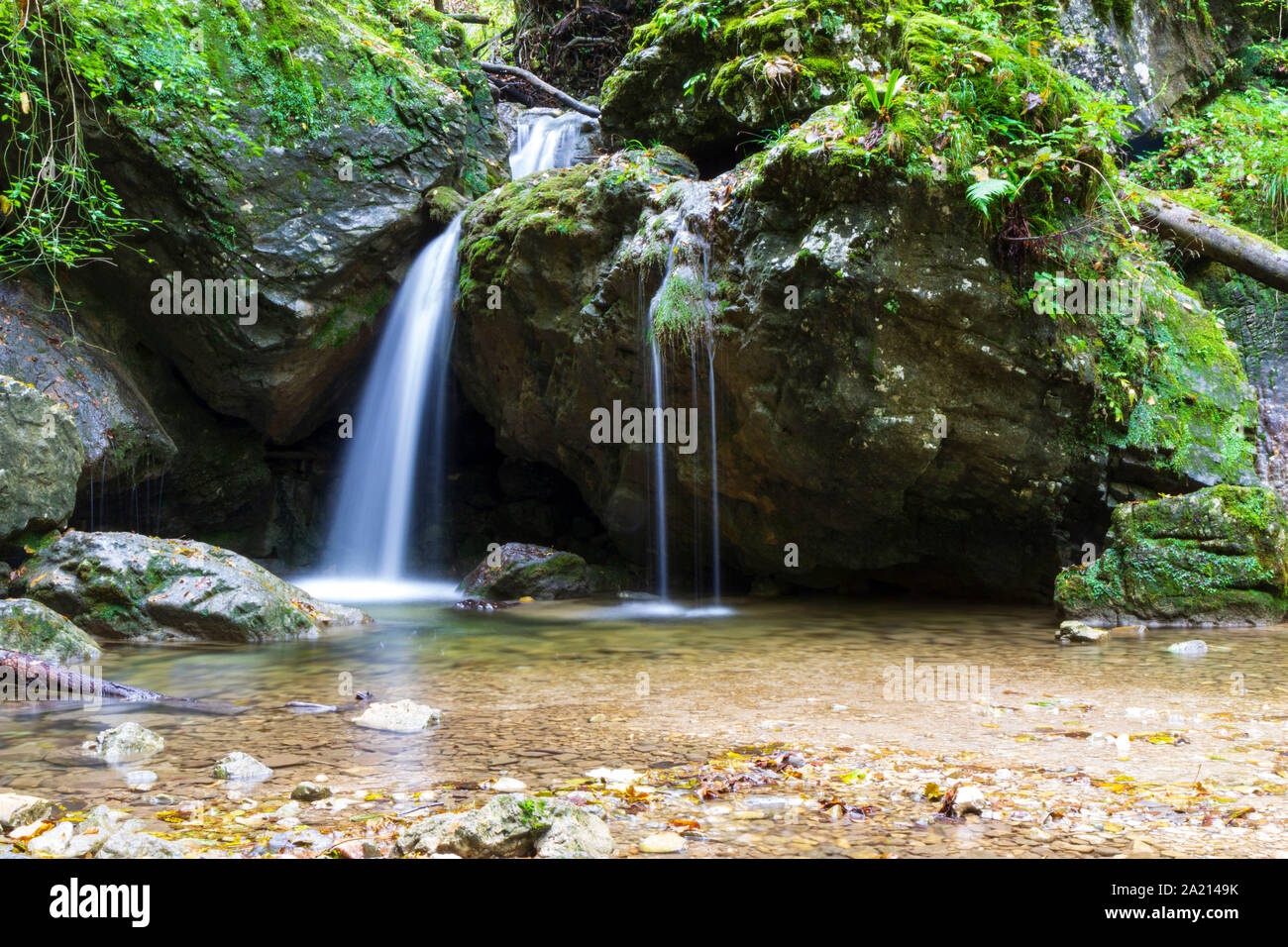 small waterfall Stock Photo