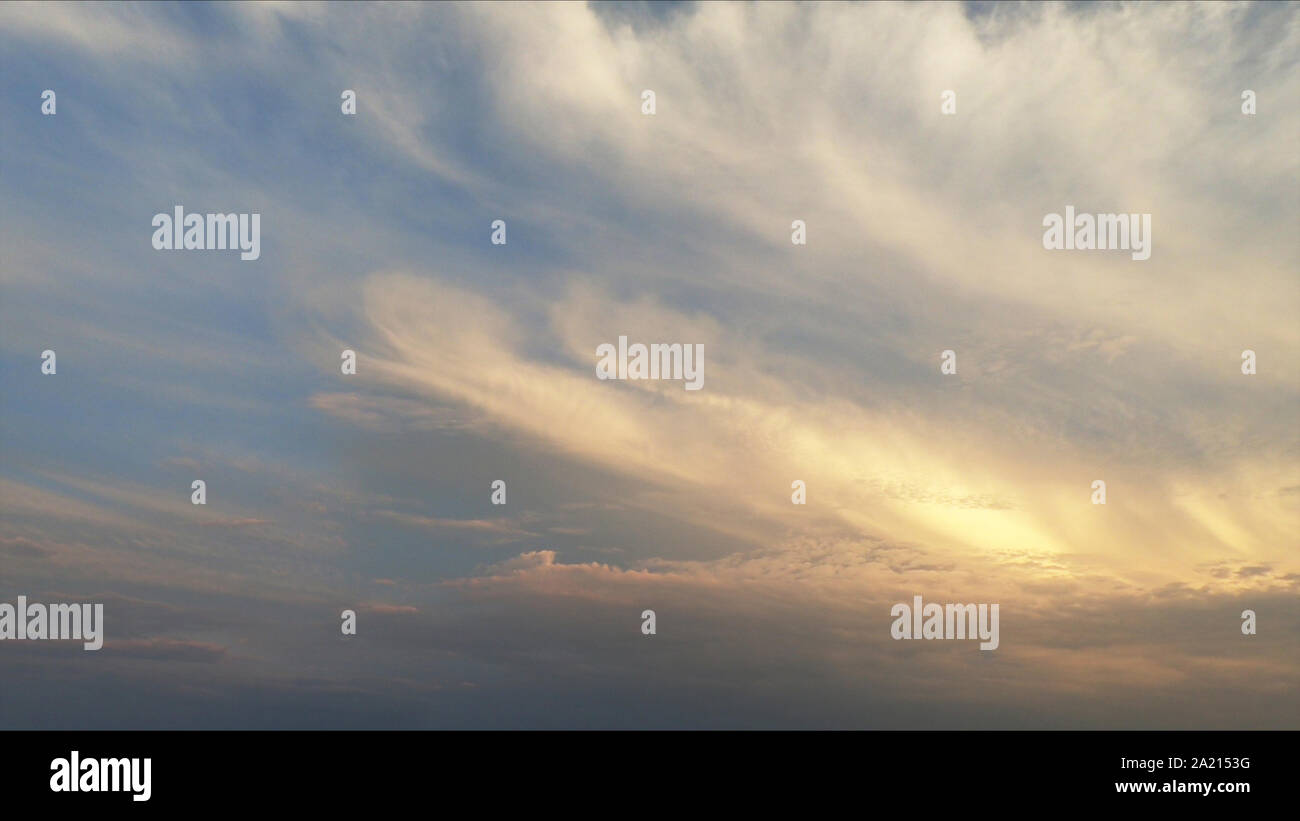 Scenic orange sunset sky background Stock Photo - Alamy