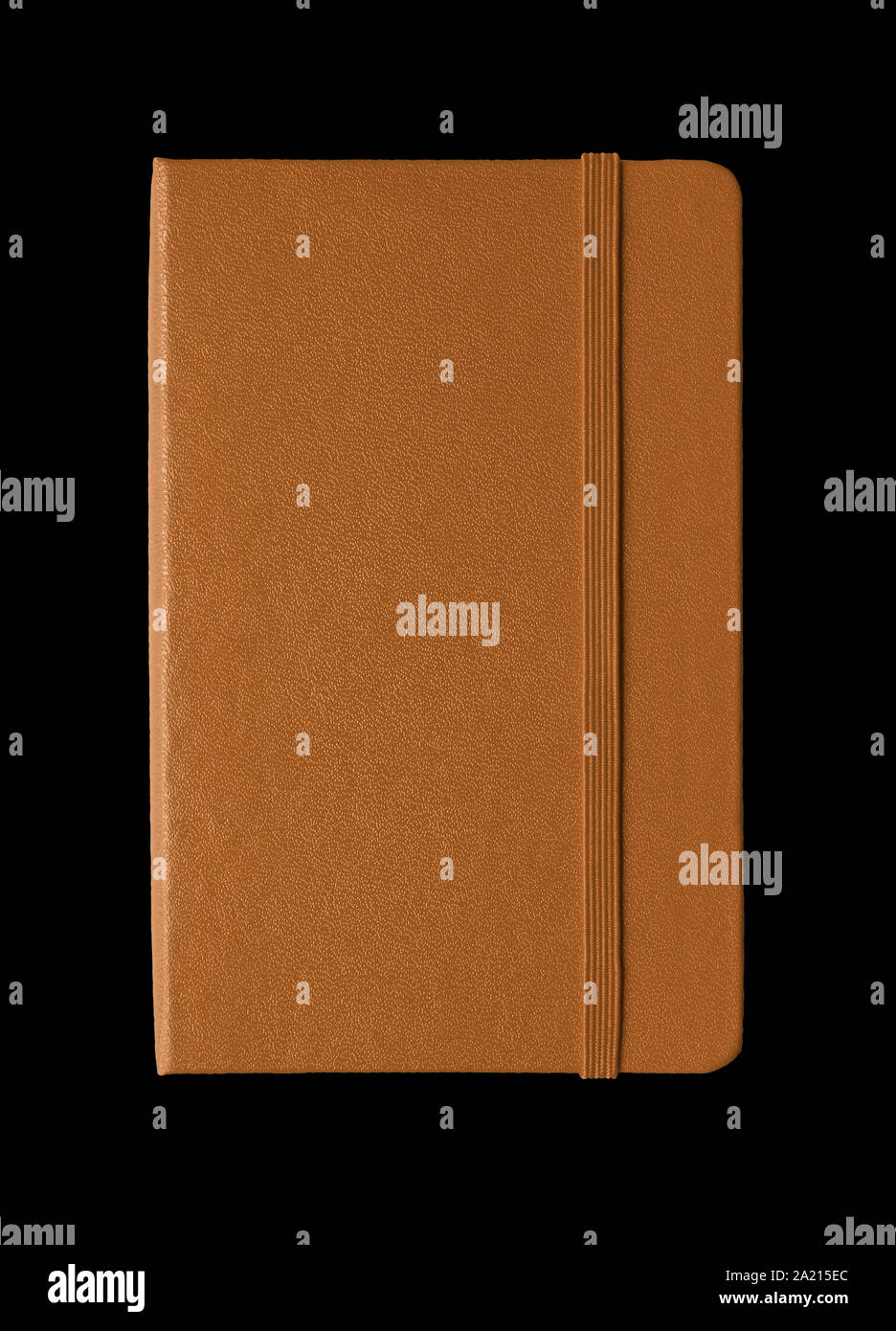 Download Leather Closed Notebook Mockup Isolated On Black Stock Photo Alamy