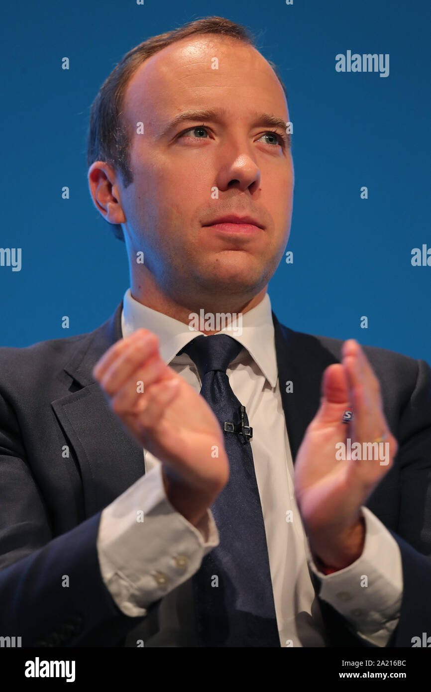 MATT HANCOCK, 2019 Stock Photo Alamy
