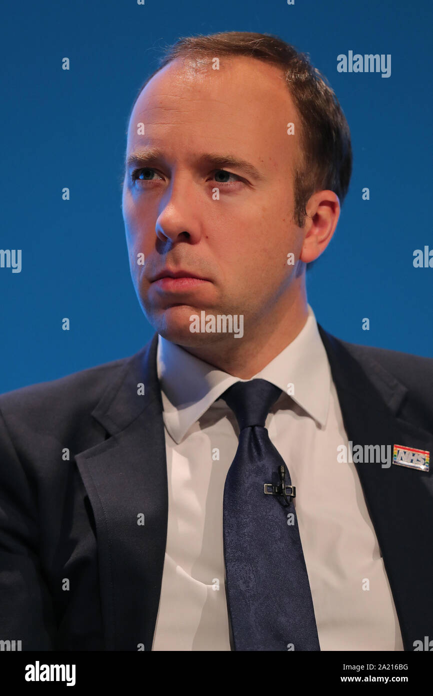MATT HANCOCK, 2019 Stock Photo Alamy