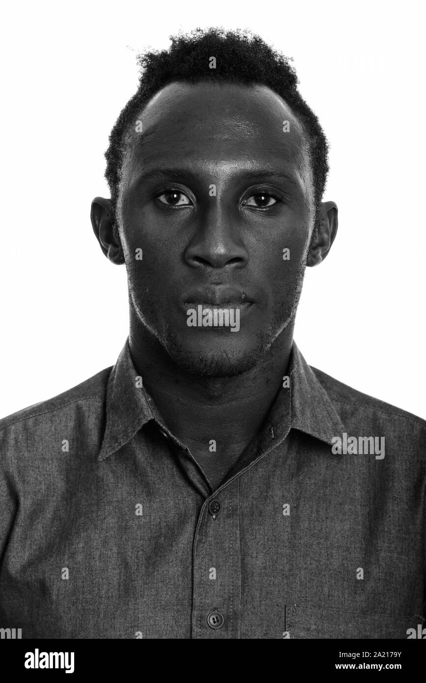 Shot african man white Black and White Stock Photos & Images - Alamy