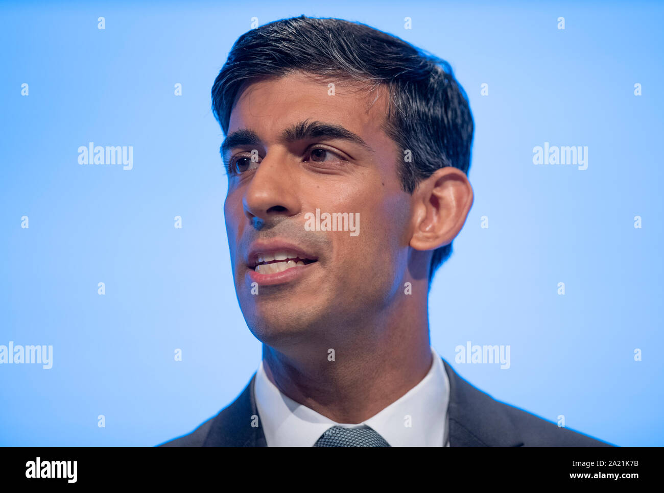 Manchester, UK. 30th Sep, 2019. Rishi Sunak, Chief Secretary to the Treasury and MP for Richmond speaks at day two of the Conservative Party Conference in Manchester. Credit: Russell Hart/Alamy Live News Stock Photo