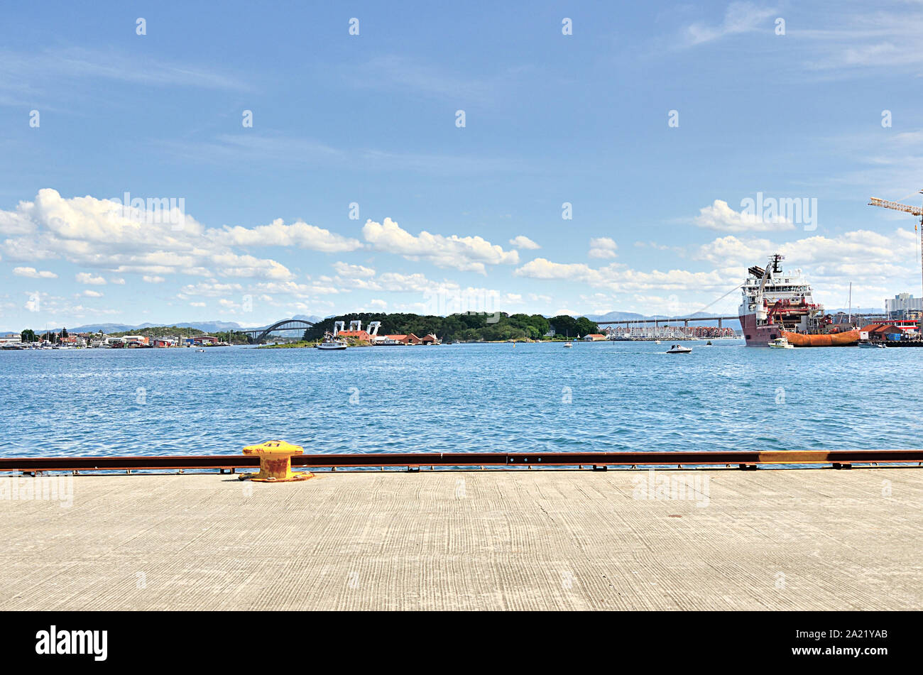 Stavanger Harbour Stock Photo