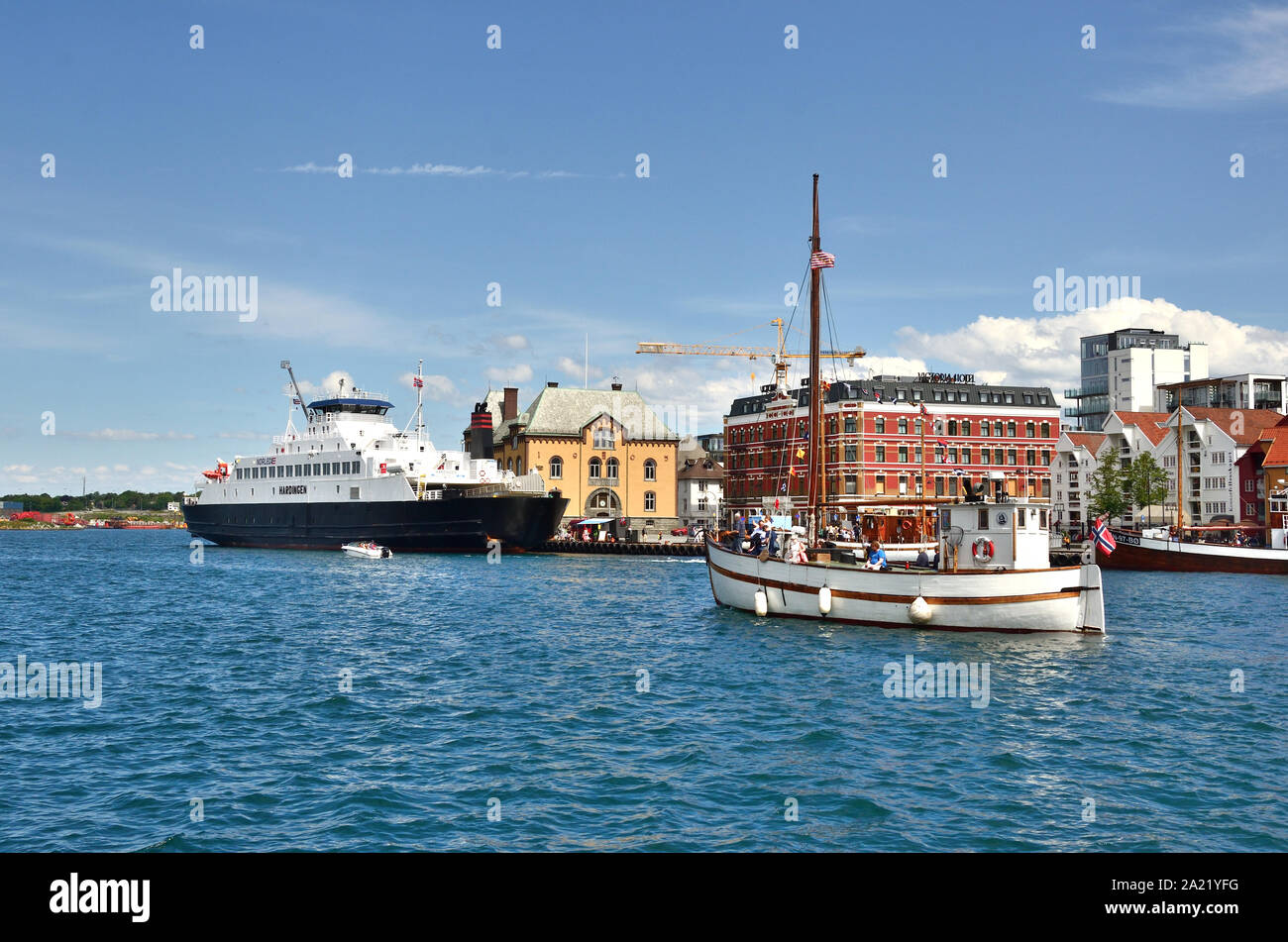 Ferry in Stavanger Stock Photo