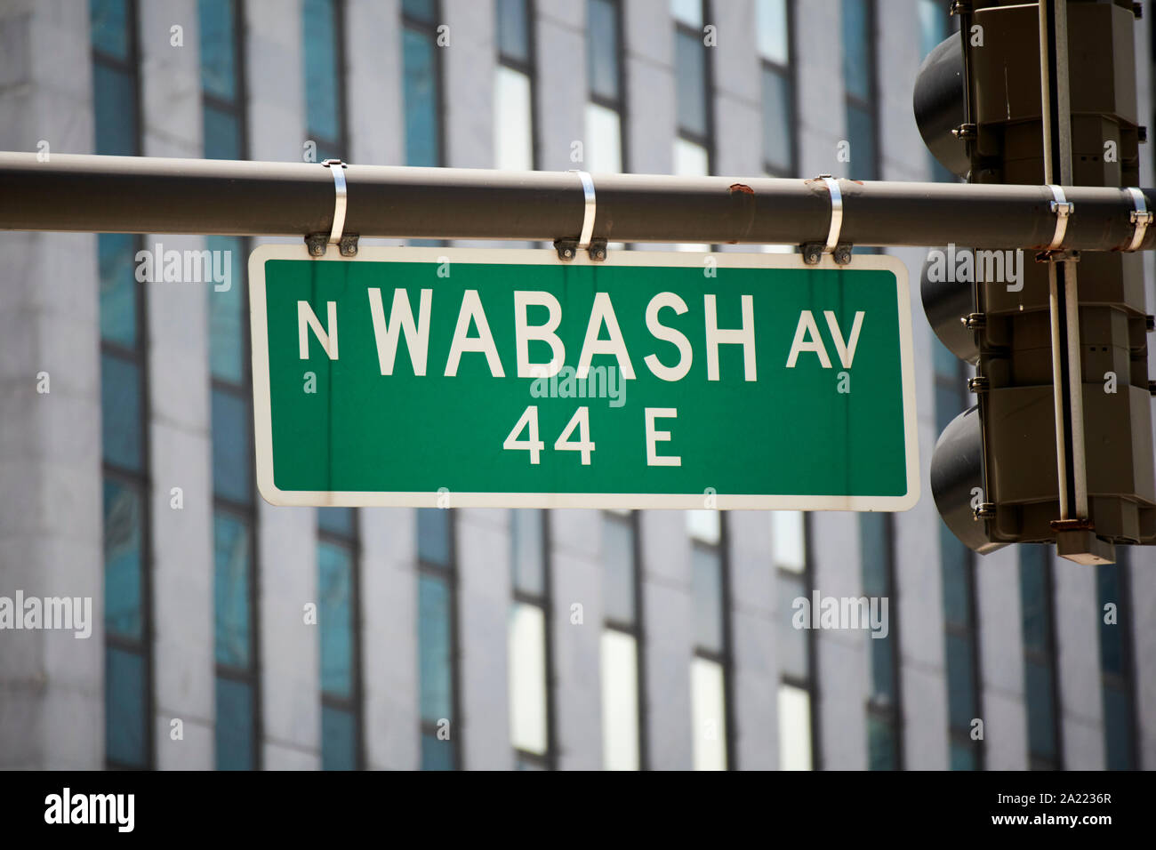 north wabash avenue green chicago street names nameplates street sign
