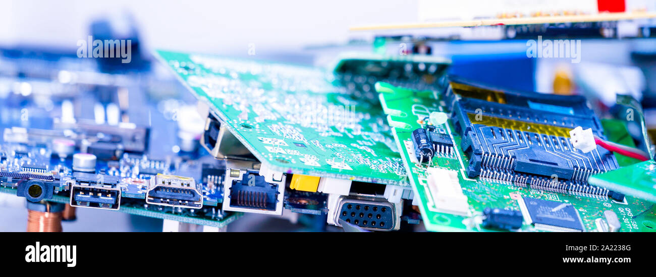 Electronic industry devices waste recycling Stock Photo Alamy