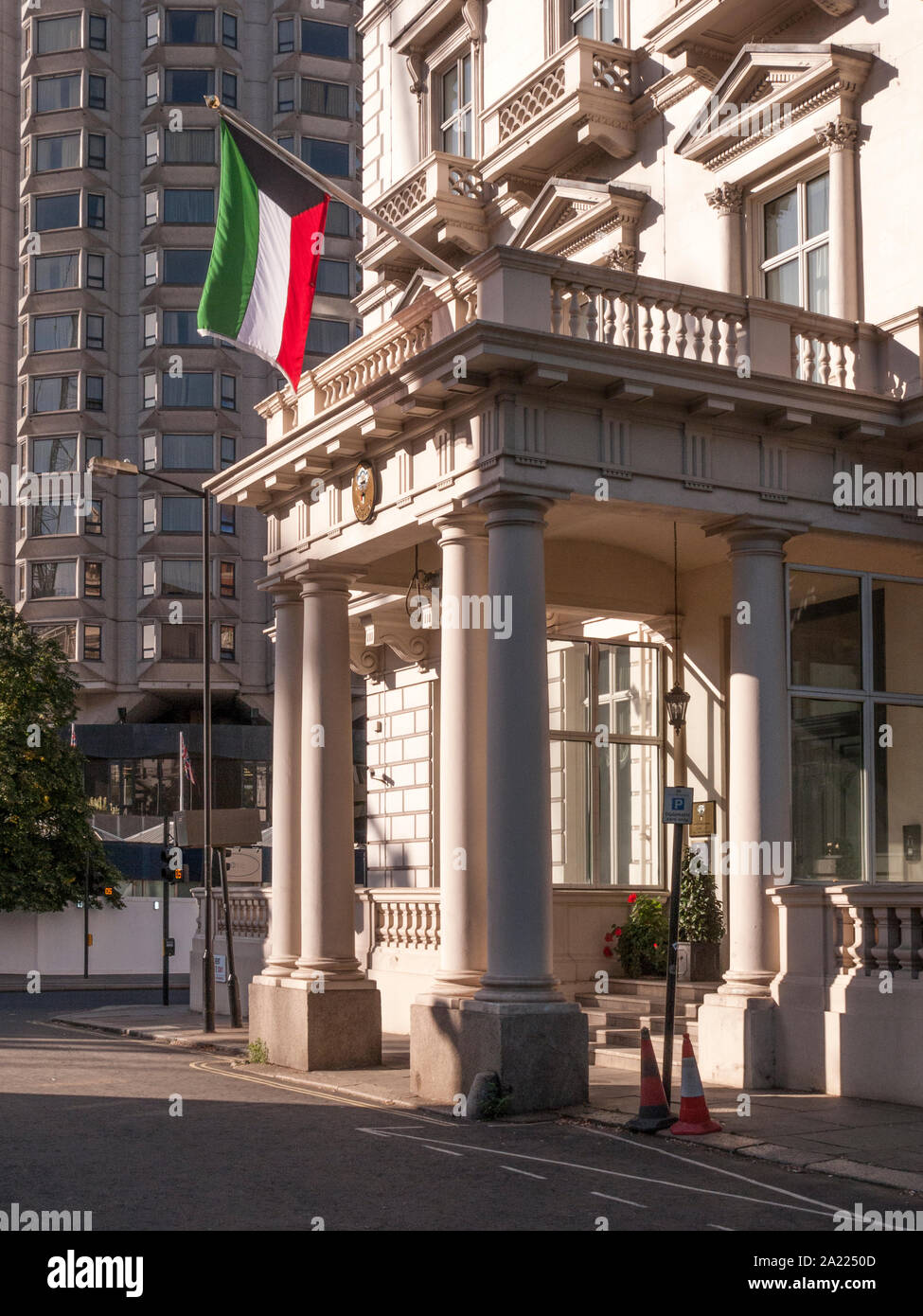 Embassy of Kuwait, Albert Gate, London Stock Photo
