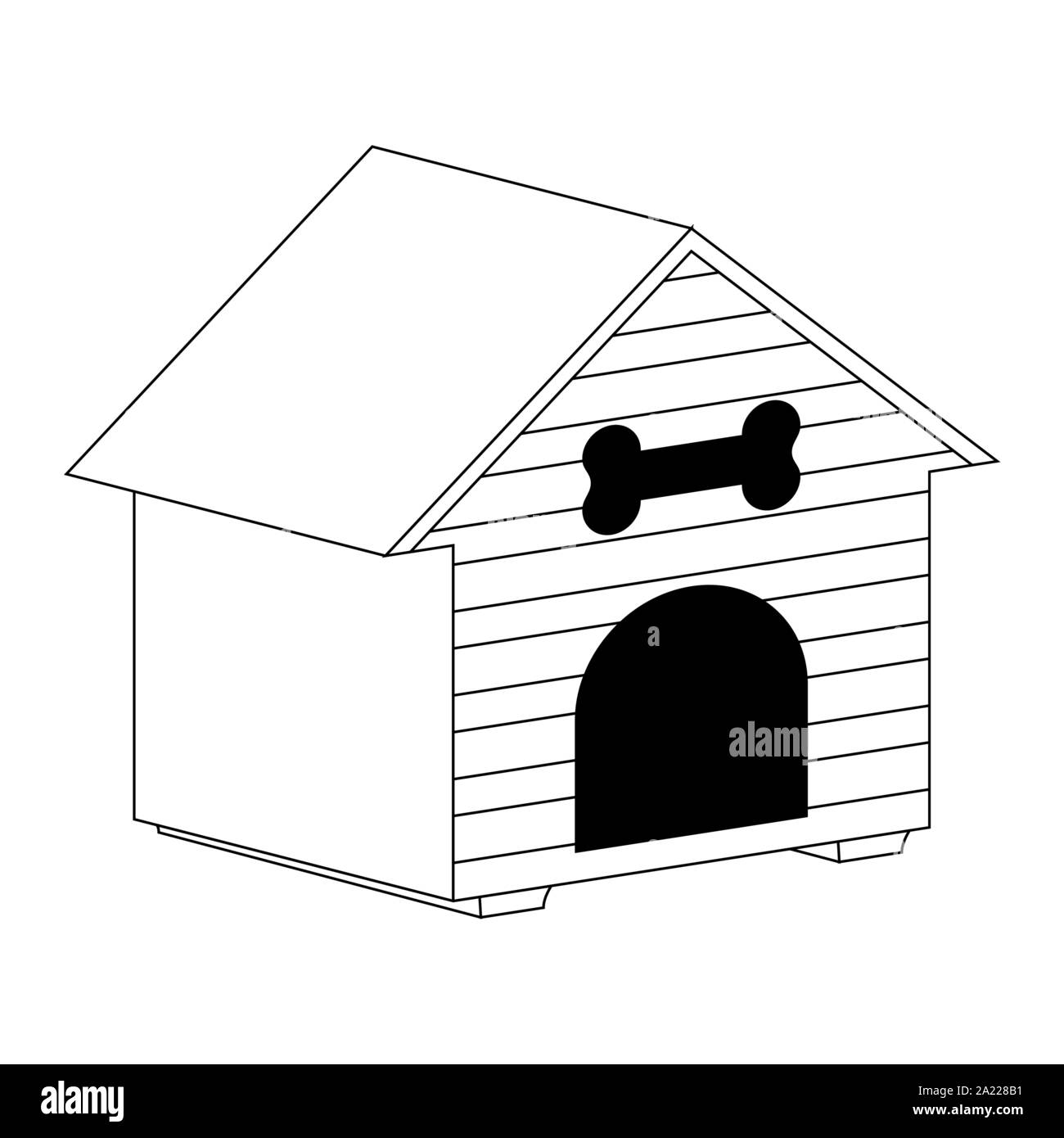 Dog House Silhouette