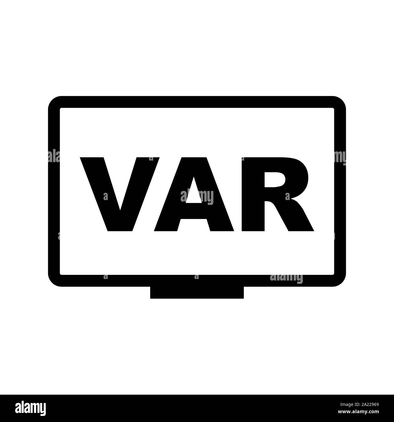 VAR icon symbol simple design. Vector eps10 Stock Vector
