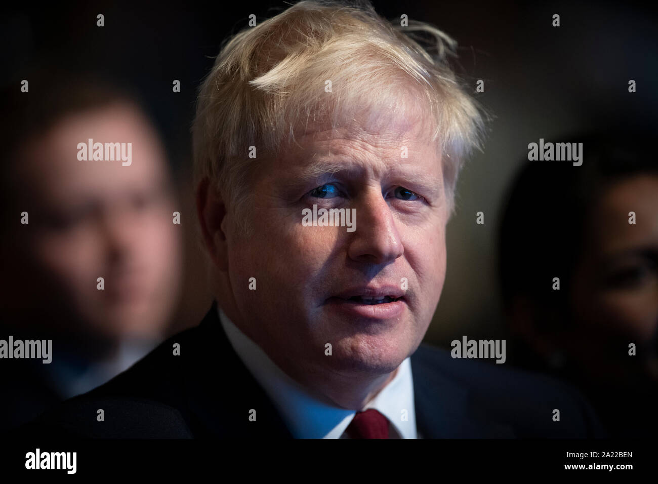 Manchester, UK. 30th September 2019. Boris Johnson, Prime Minister, First Lord of the Treasury, Minister for the Civil Service and MP for Uxbridge and South Ruislip, attends day two of the Conservative Party Conference in Manchester. © Russell Hart/Alamy Live News. Stock Photo
