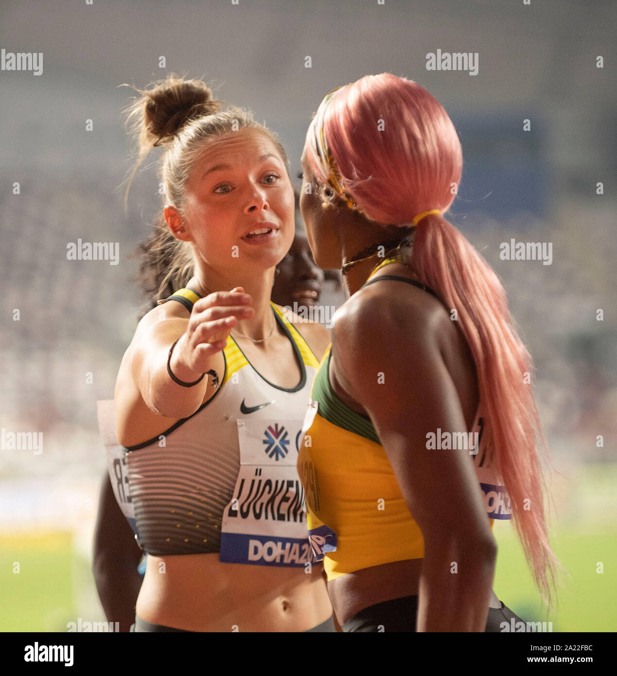 Elaine Thompson Runner Stock Photos &amp; Elaine Thompson