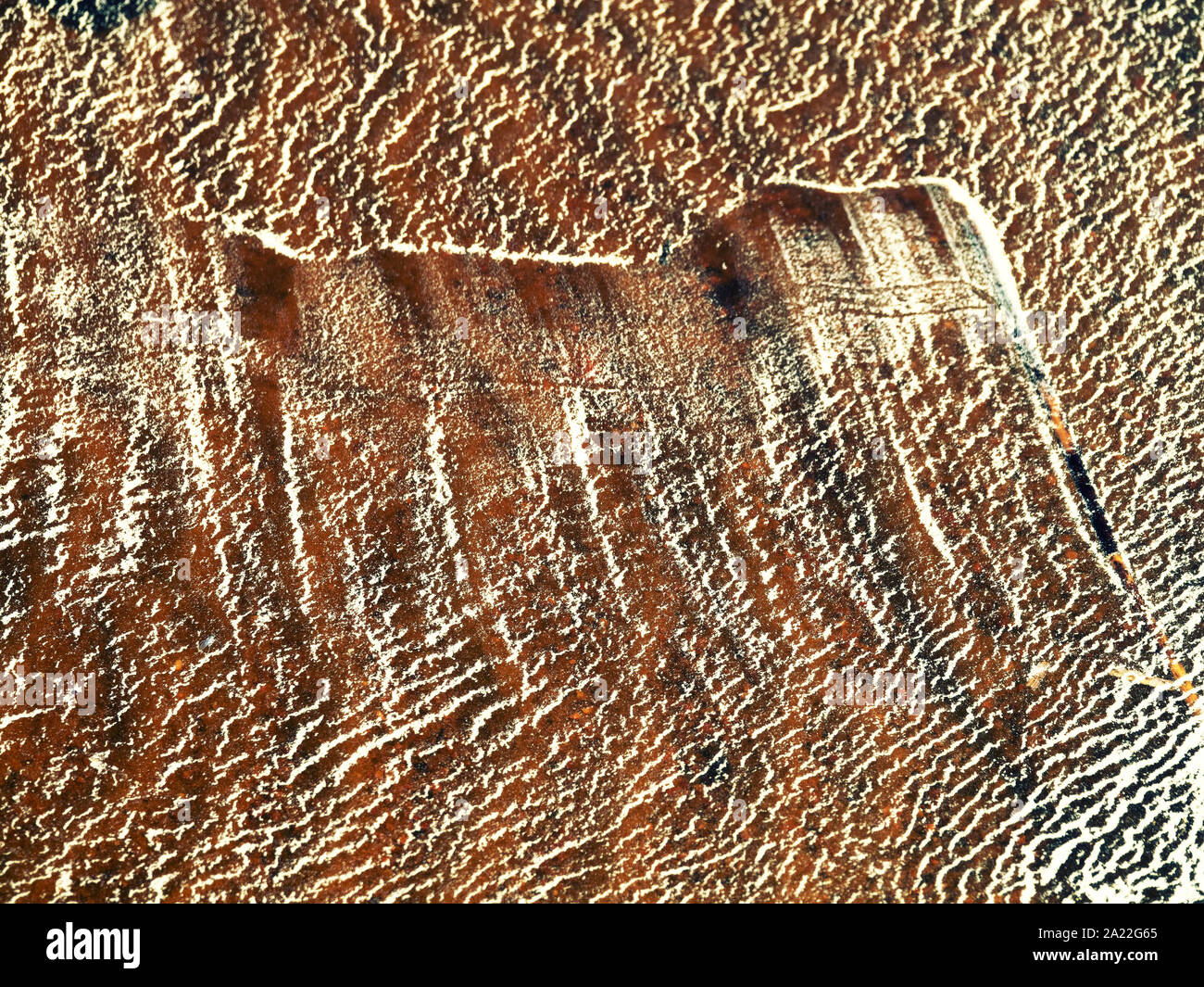 Small waves, ripples on sand (bed ripples; riffle) abstract background ...