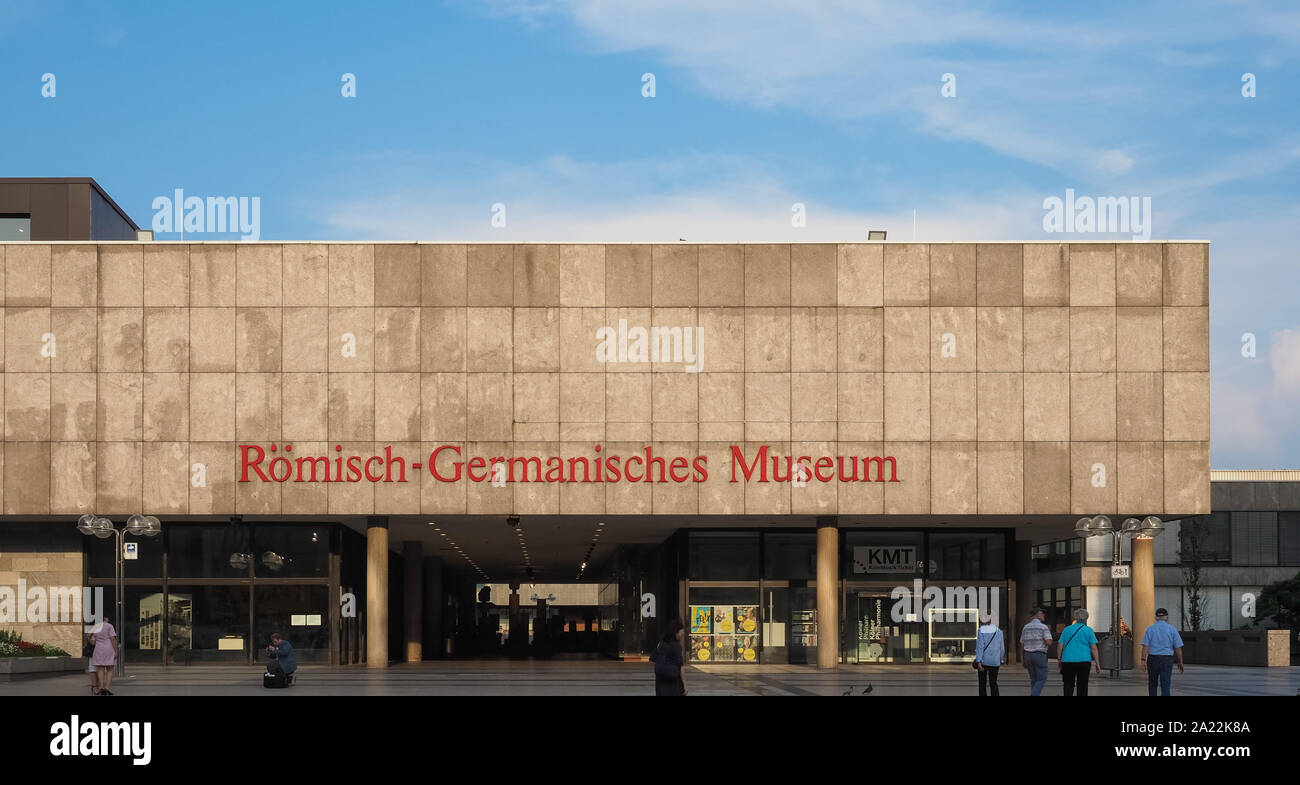 KOELN, GERMANY - CIRCA AUGUST 2019: Roemisch Germanisches (meaning Roman Germanic) museum Stock Photo