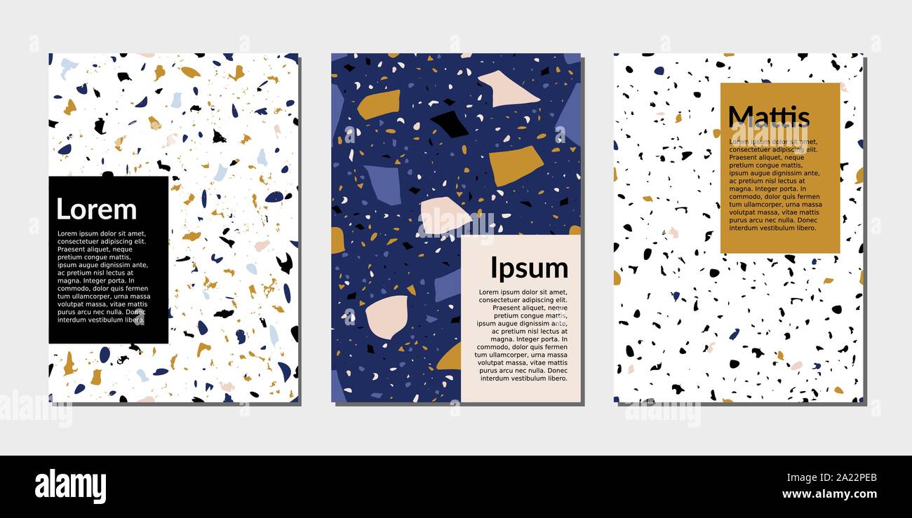 image.title Modern abstract design templates with terrazzo textur in blue image.title Modern abstract design templates with terrazzo textur in blue