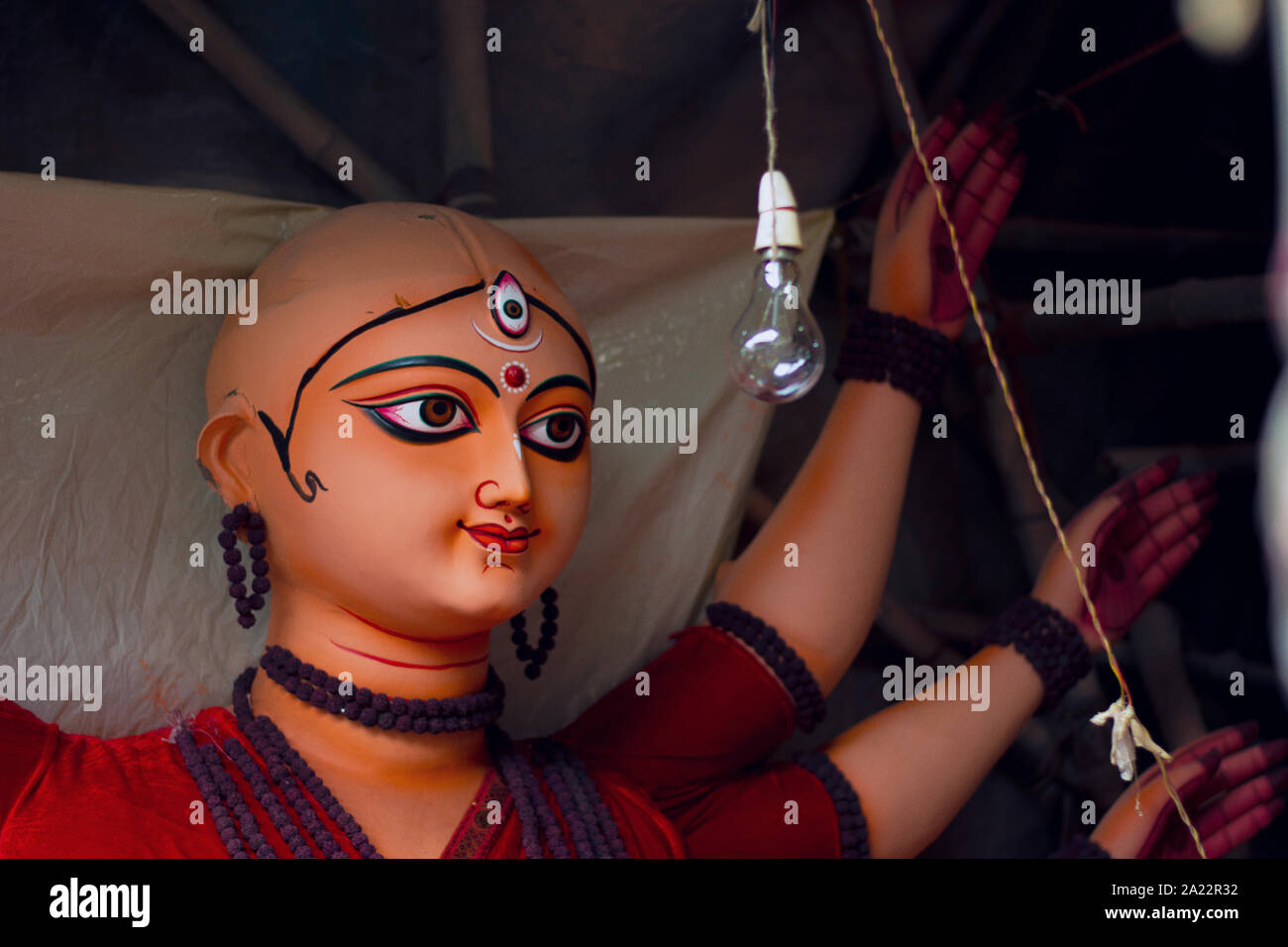 Durga Puja Festival In India: One of the greatest festival of West Bengal, India Stock Photo - Alamy