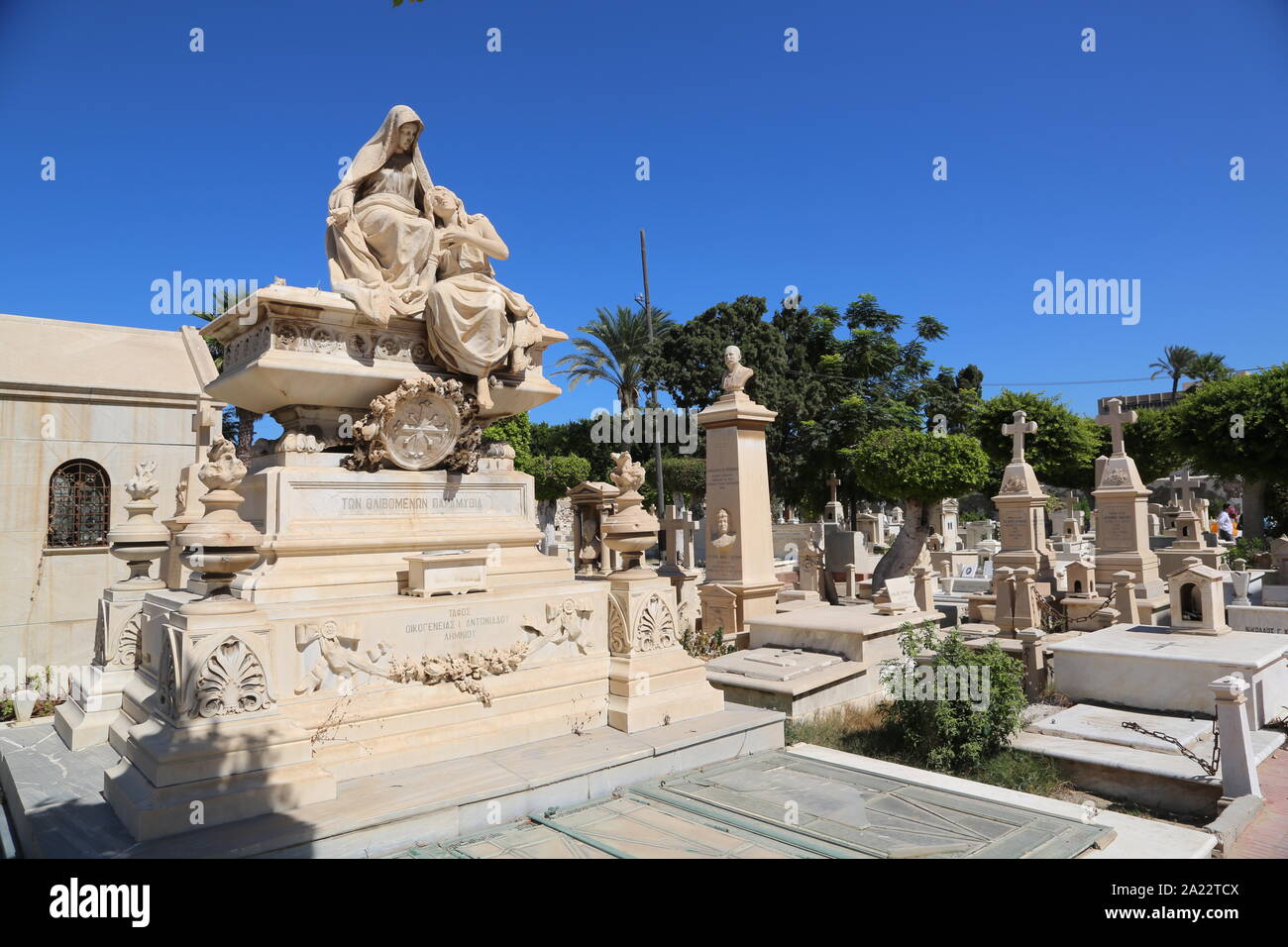 Alexandria, Egypt, Greek Orthodox cemetery Stock Photo Alamy