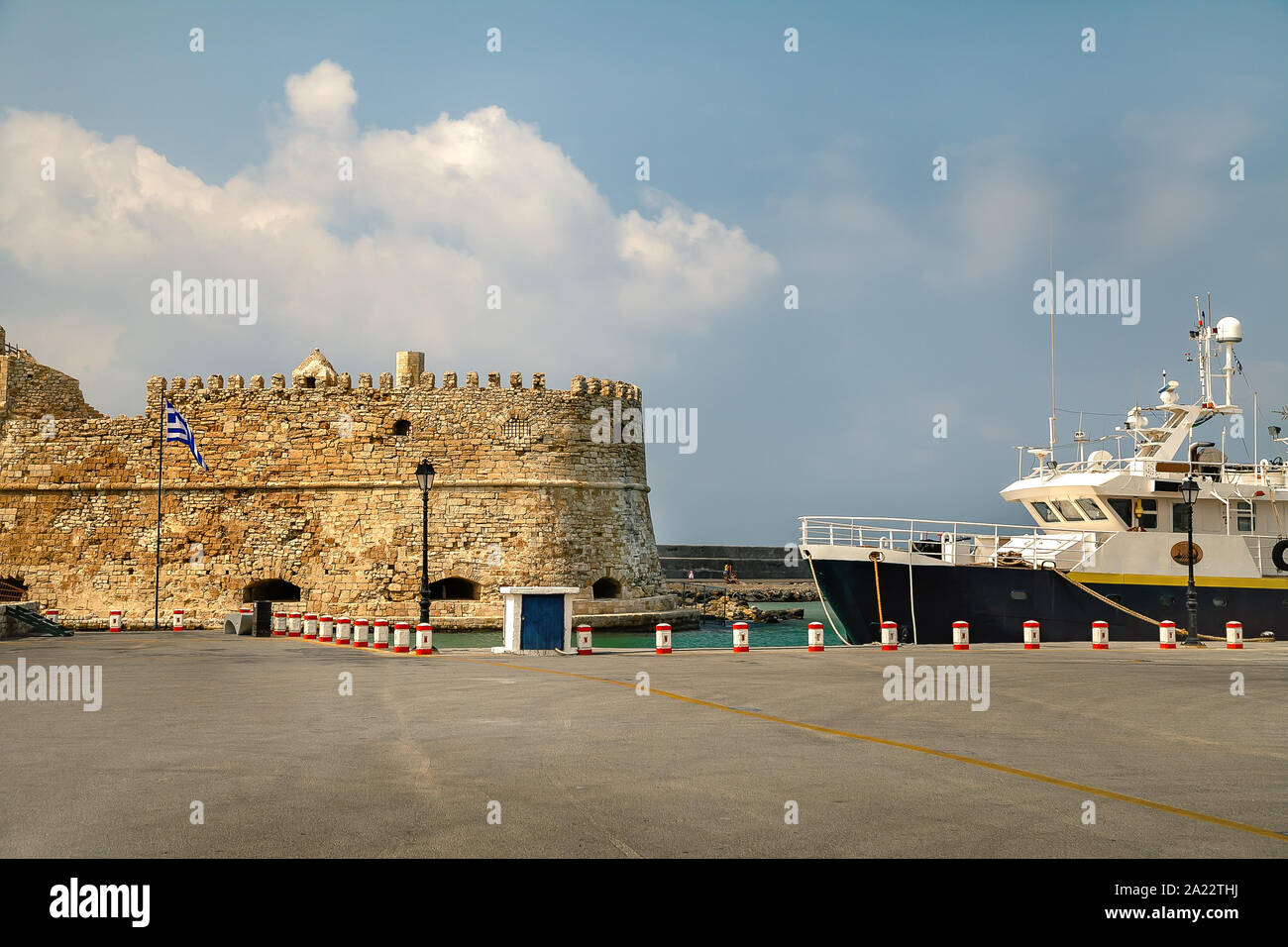 The fortress of Koules in Heraklion. Greece. Crete Stock Photo