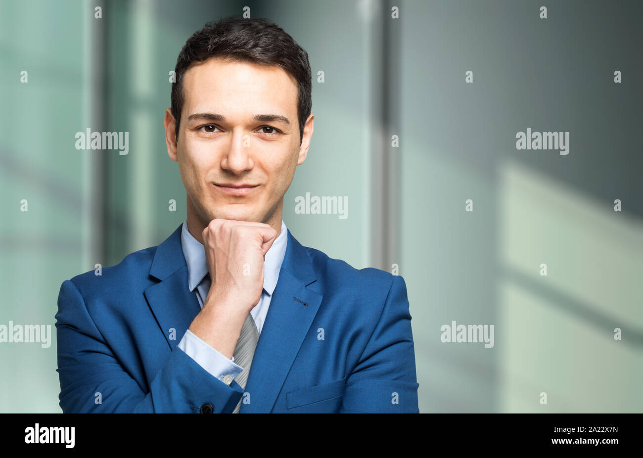 Portrait of an handsome businessman Stock Photo - Alamy