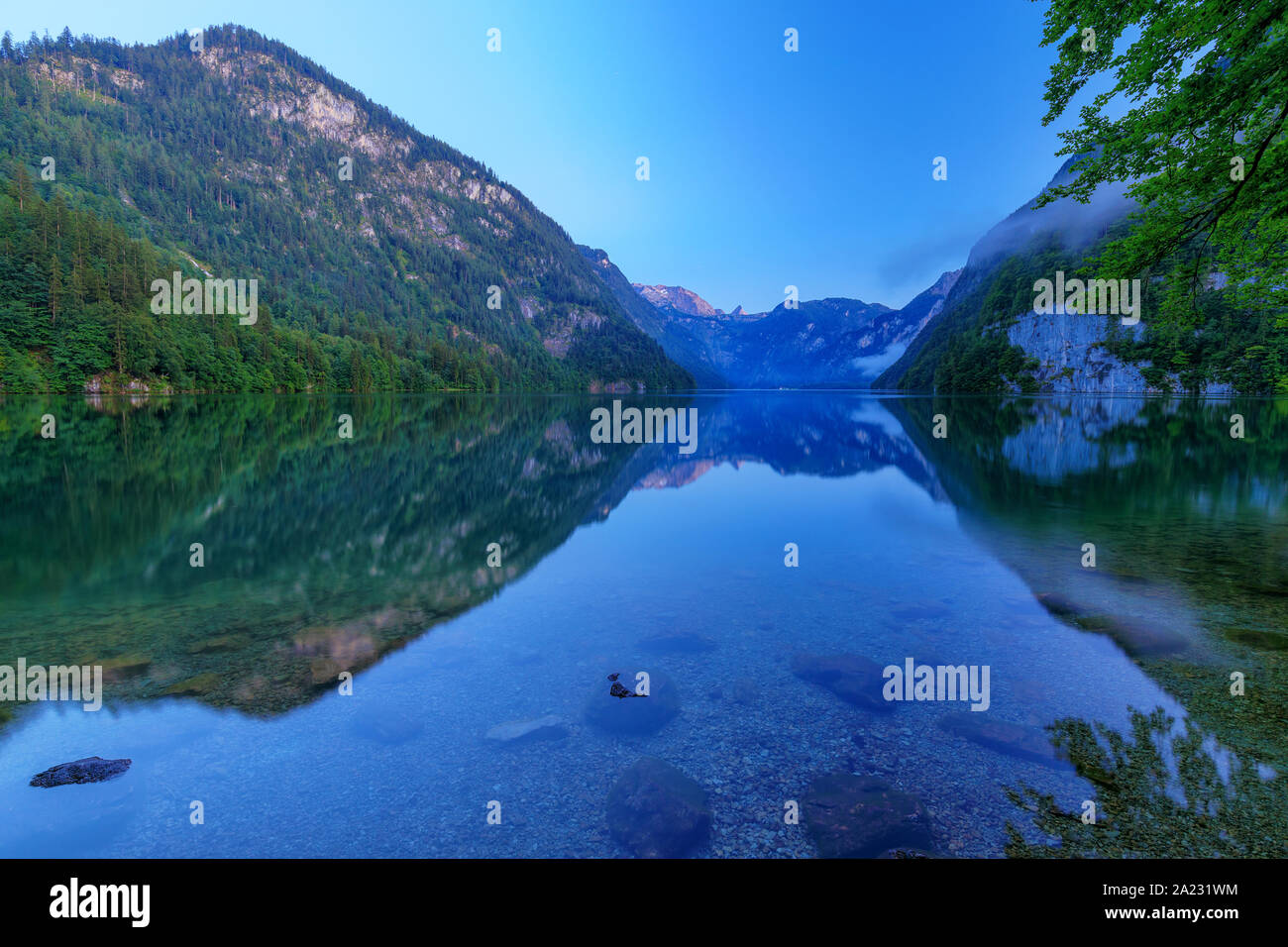 Hintersee in Berchtesgaden Stock Photo